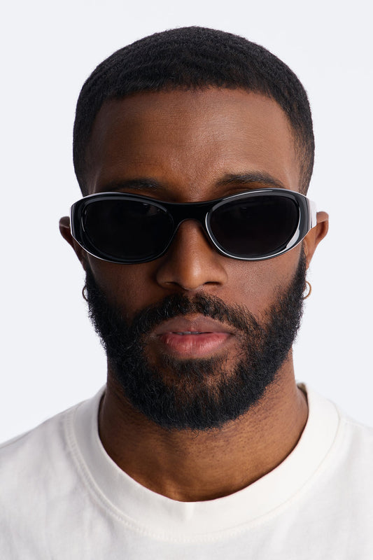 Barcelona Oval Sunglasses - Black Fashion Nova