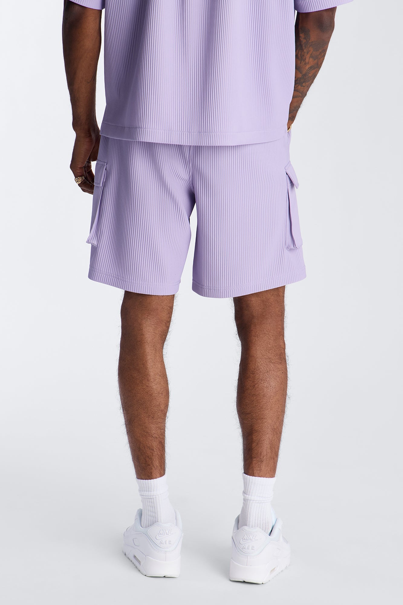 Show Up Relaxed Cargo Short - Lavender Fashion Nova