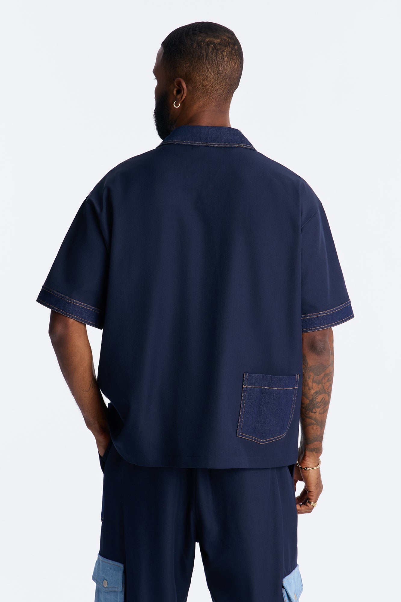 Blueprint Utility Polo - Indigo Fashion Nova