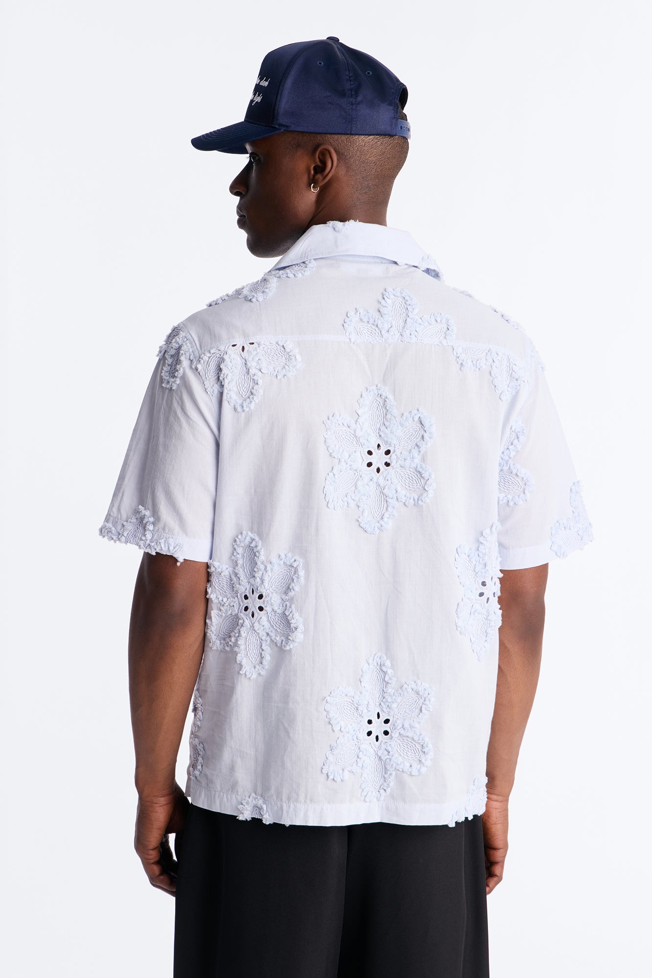 Dusty Bloom Cuban Collar Shirt - Light Blue Fashion Nova