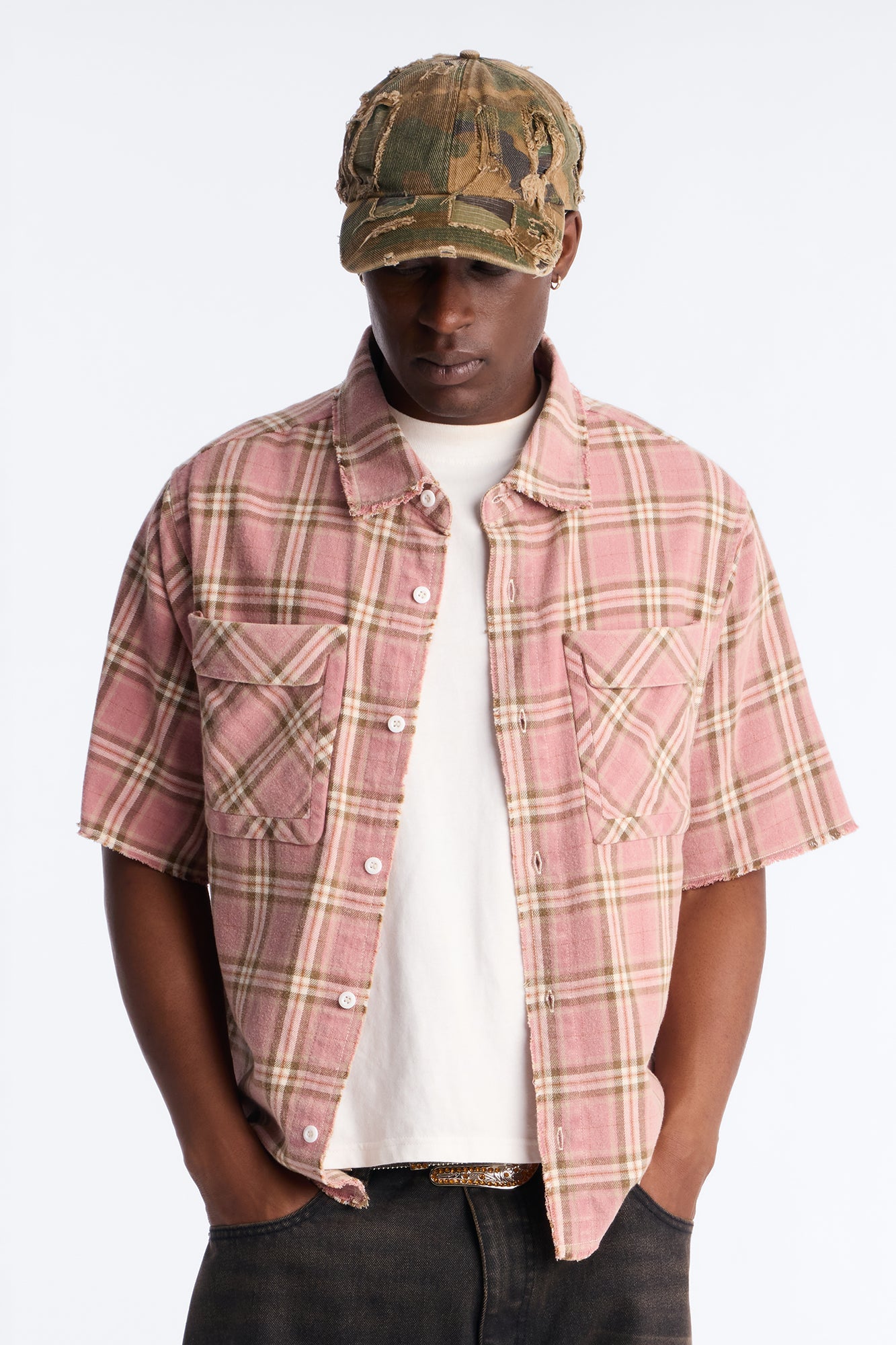 Really Really Flannel Button Up Shirt - Pink Fashion Nova