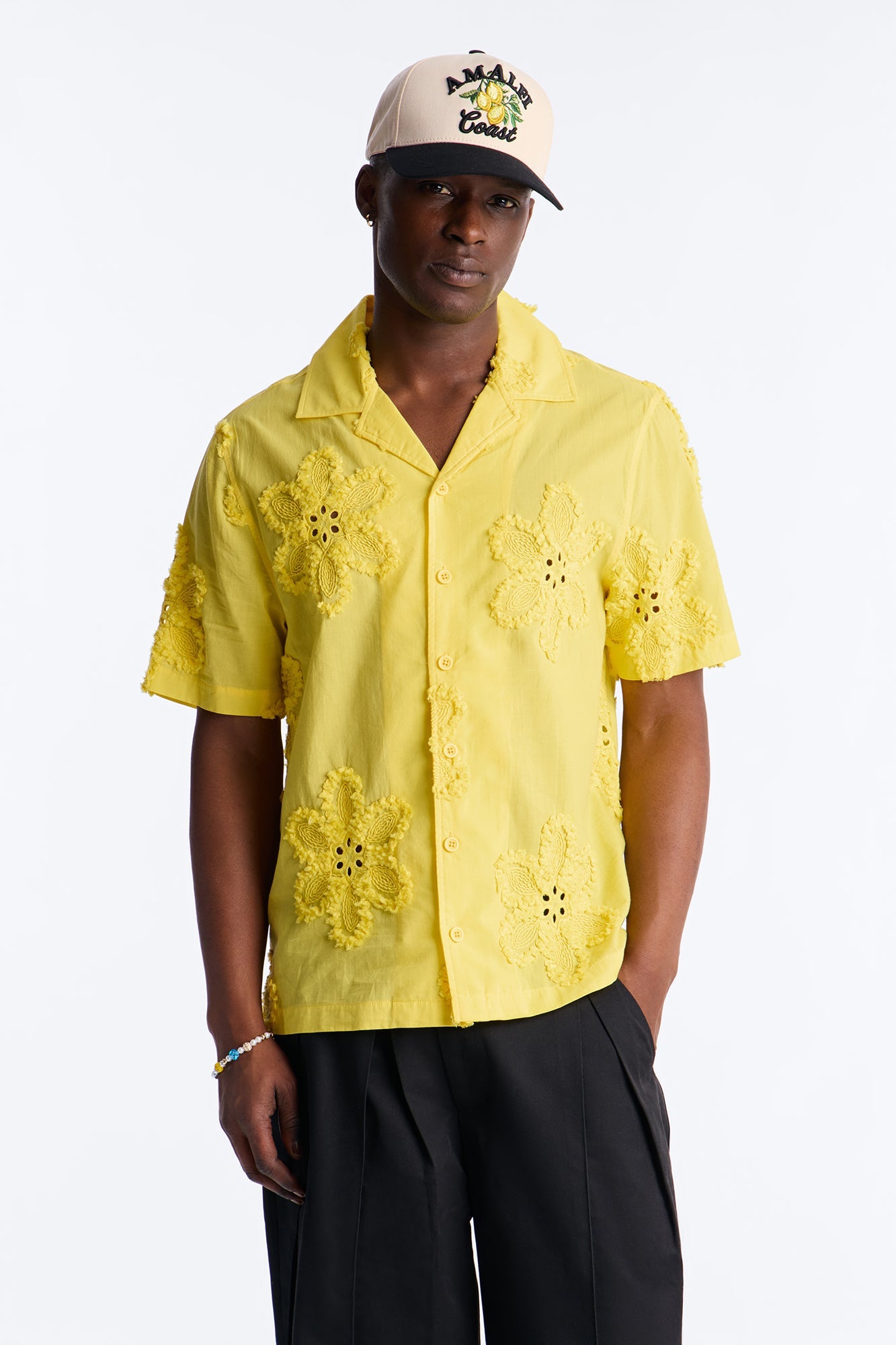 Dusty Bloom Cuban Collar Shirt - Mustard Fashion Nova