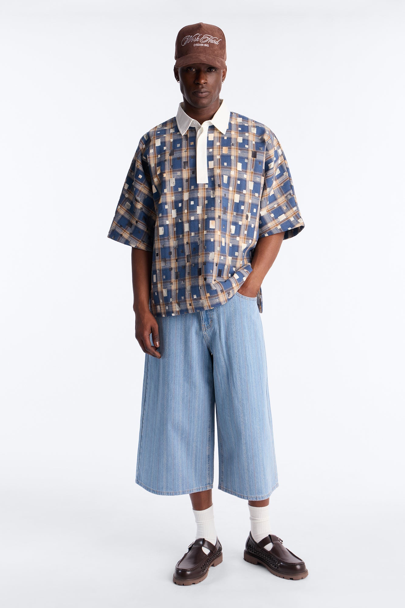 Oversized Dustwave Polo Shirt - Blue Fashion Nova