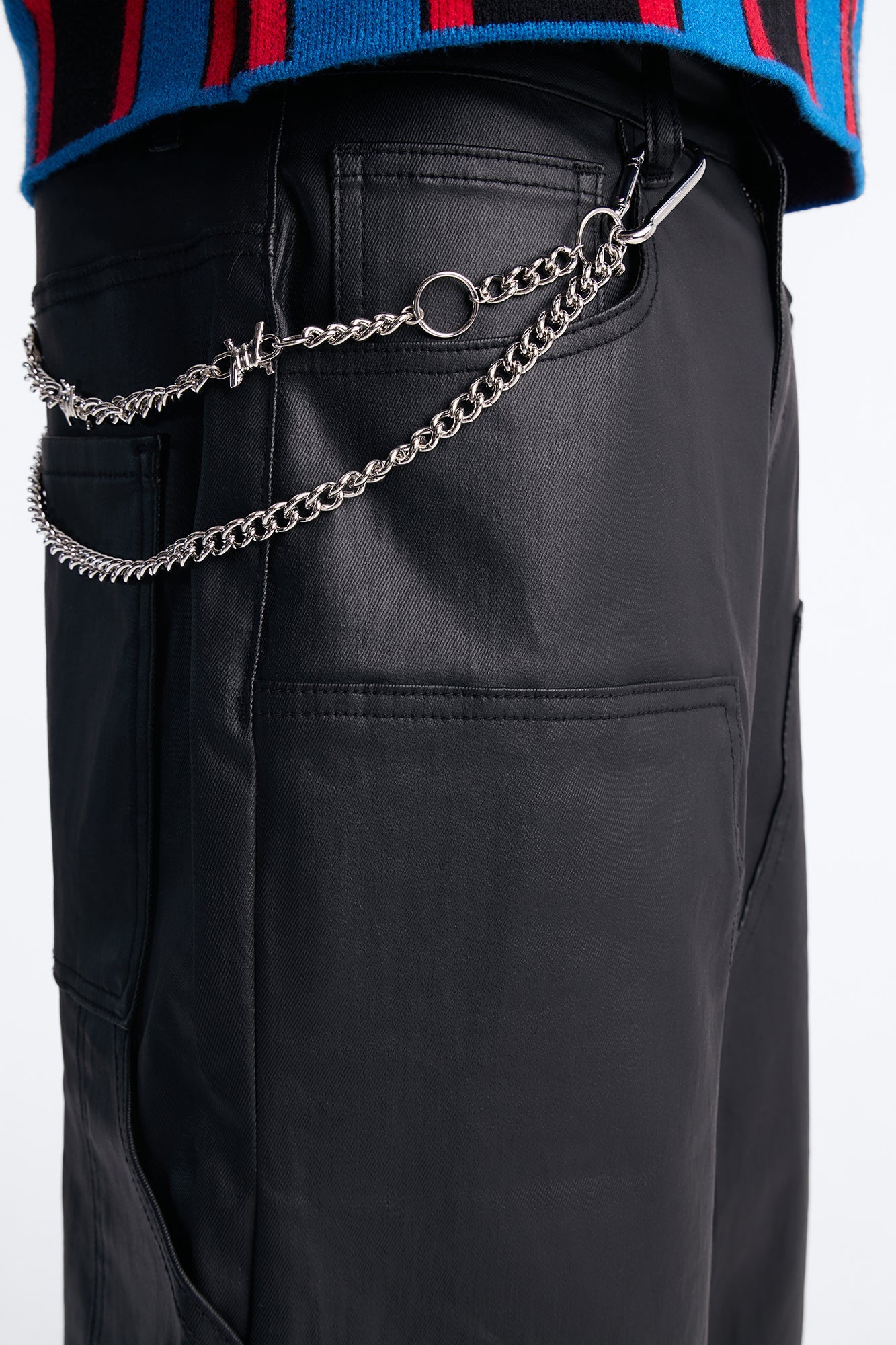 Barbed Wire Chain Belt - Silver Fashion Nova