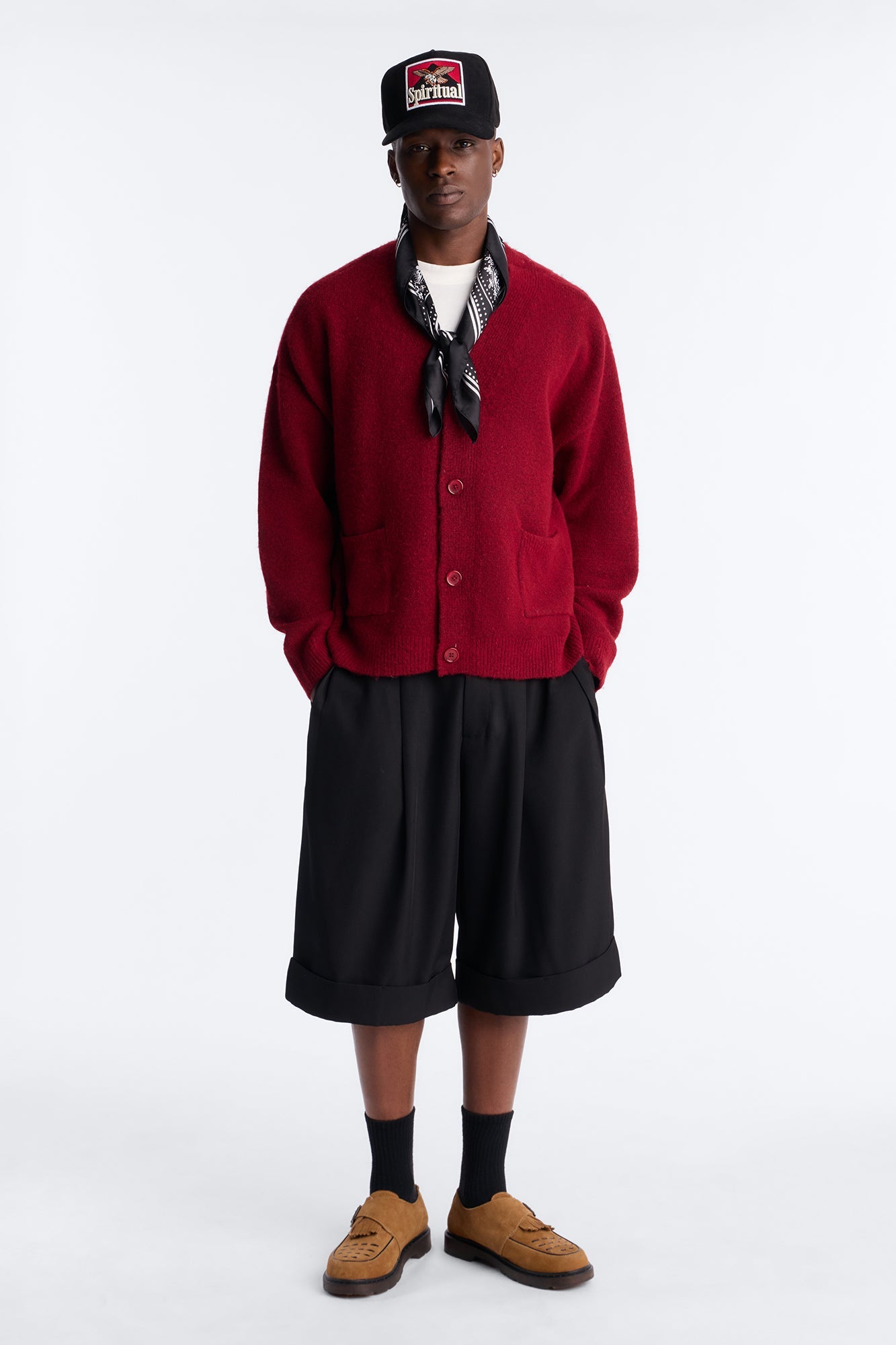 Cropped Harbor Ash Cardigan - Burgundy Fashion Nova