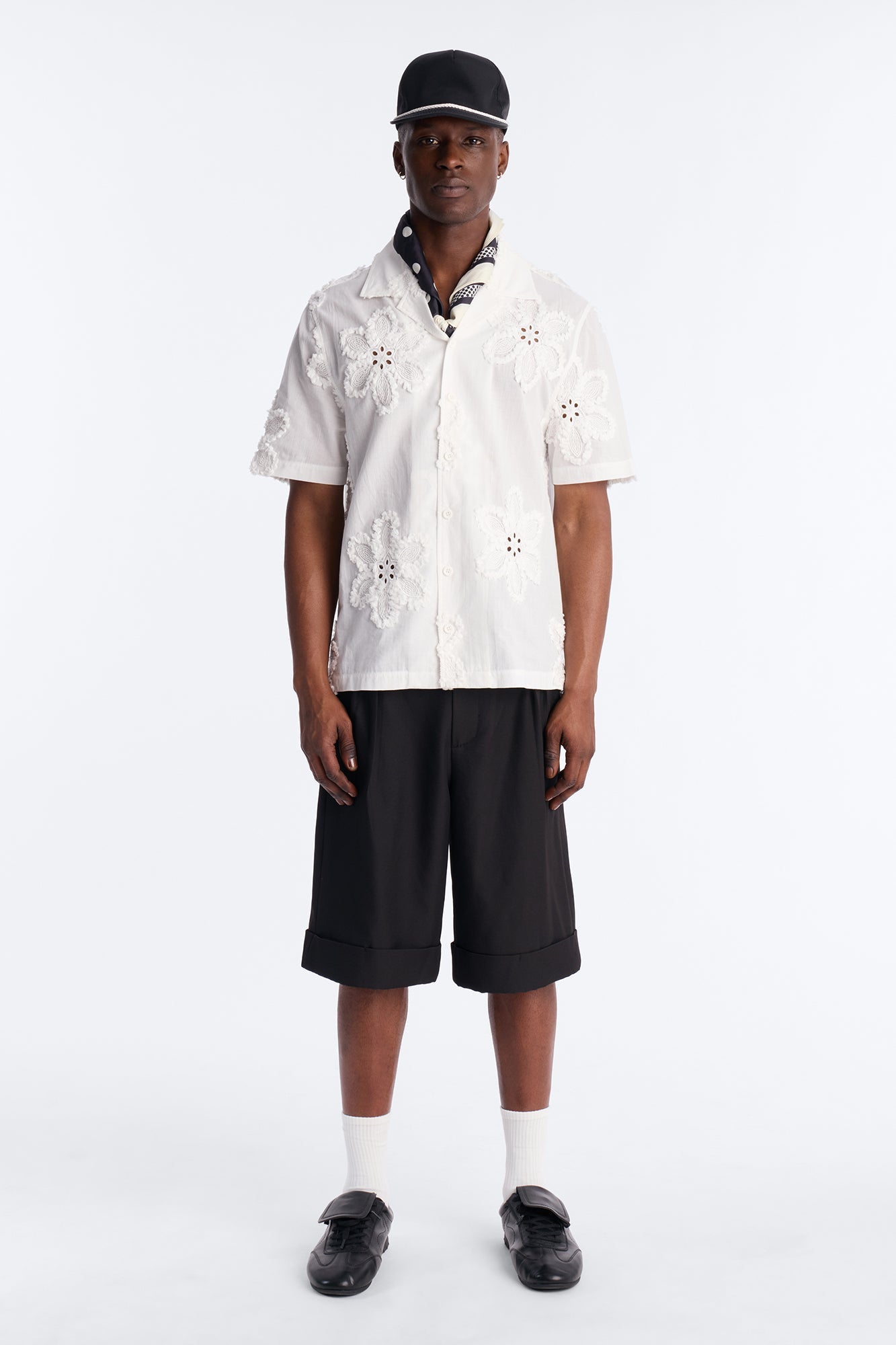Dusty Bloom Cuban Collar Shirt - White Fashion Nova