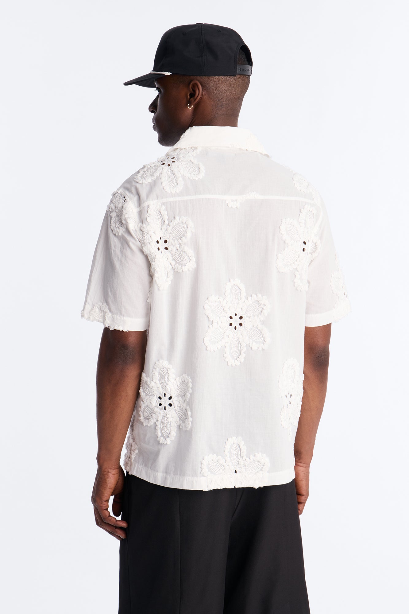 Dusty Bloom Cuban Collar Shirt - White Fashion Nova