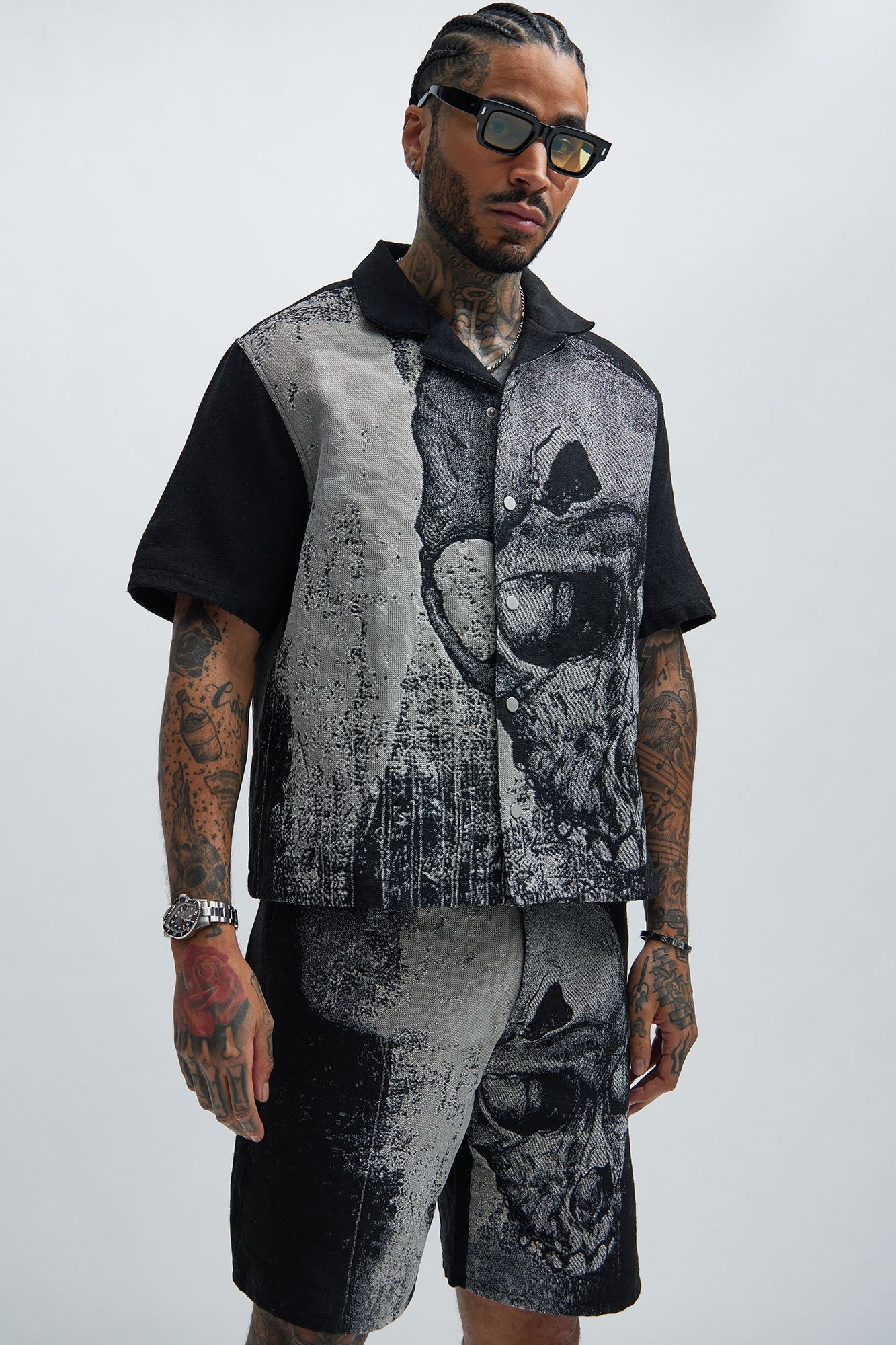 Azrael Tapestry Shirt - Multi Color Fashion Nova