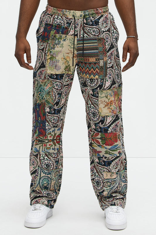 Straight Patch It Up For Me Pants - Multi Color Fashion Nova