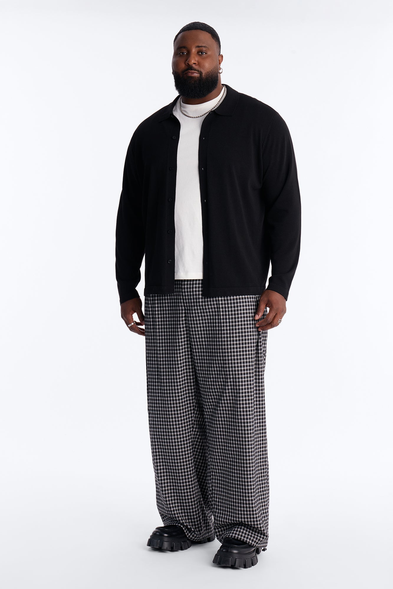 Wide Leg Pleated Downtown London Trouser - Black Fashion Nova