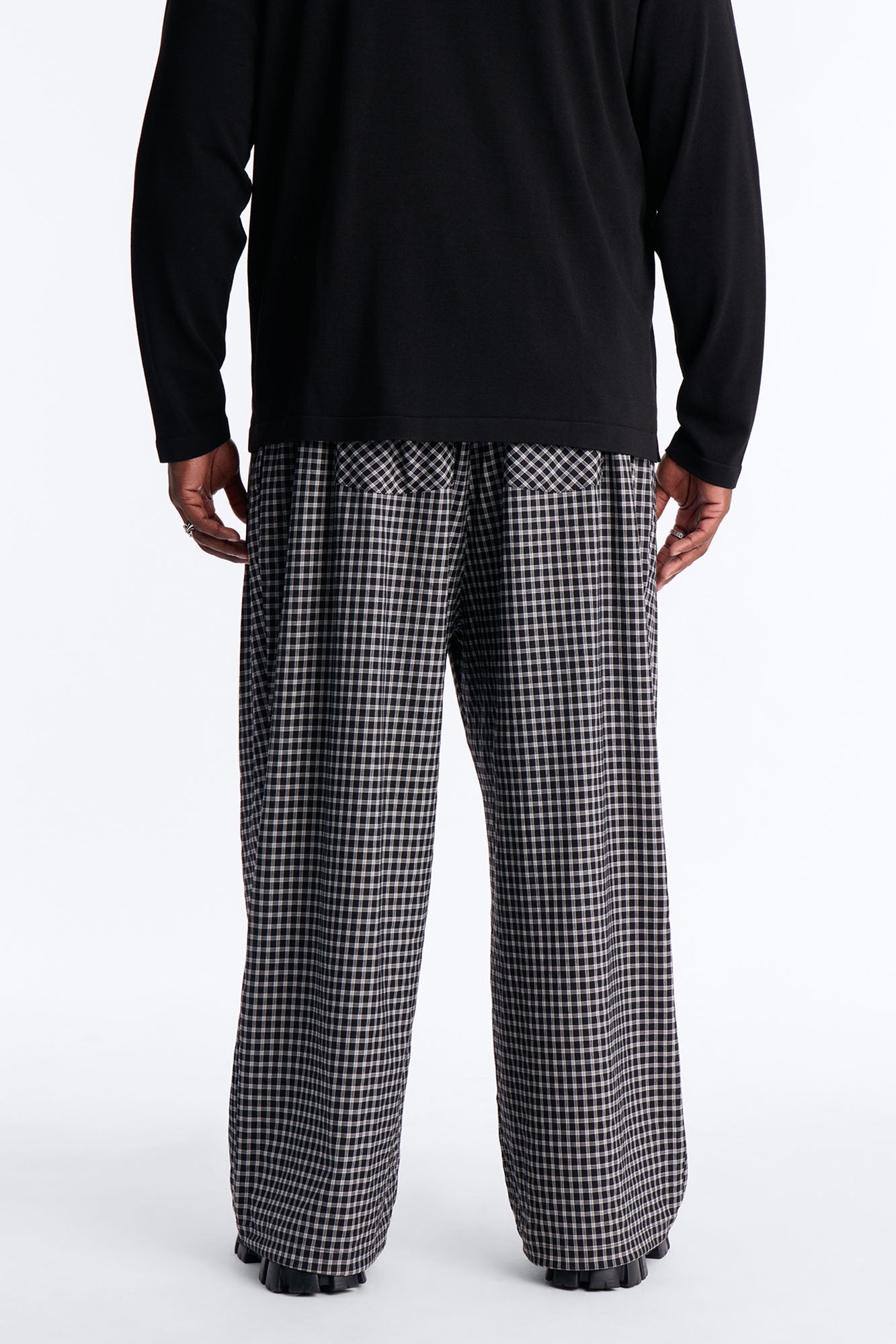 Wide Leg Pleated Downtown London Trouser - Black Fashion Nova