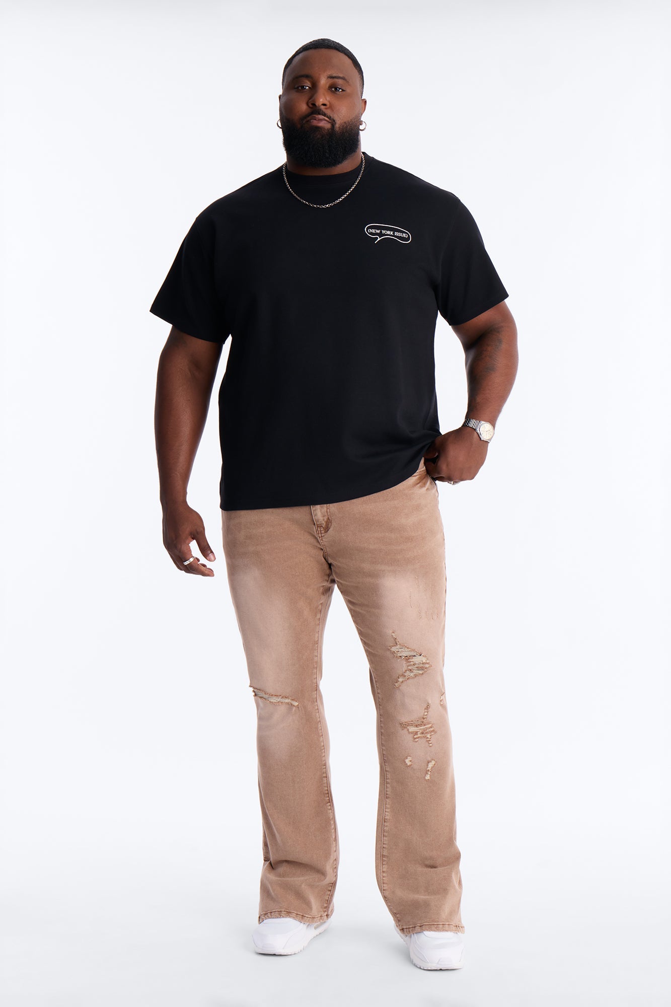 Busy Streets Of NYC Short Sleeve Tee - Black Fashion Nova