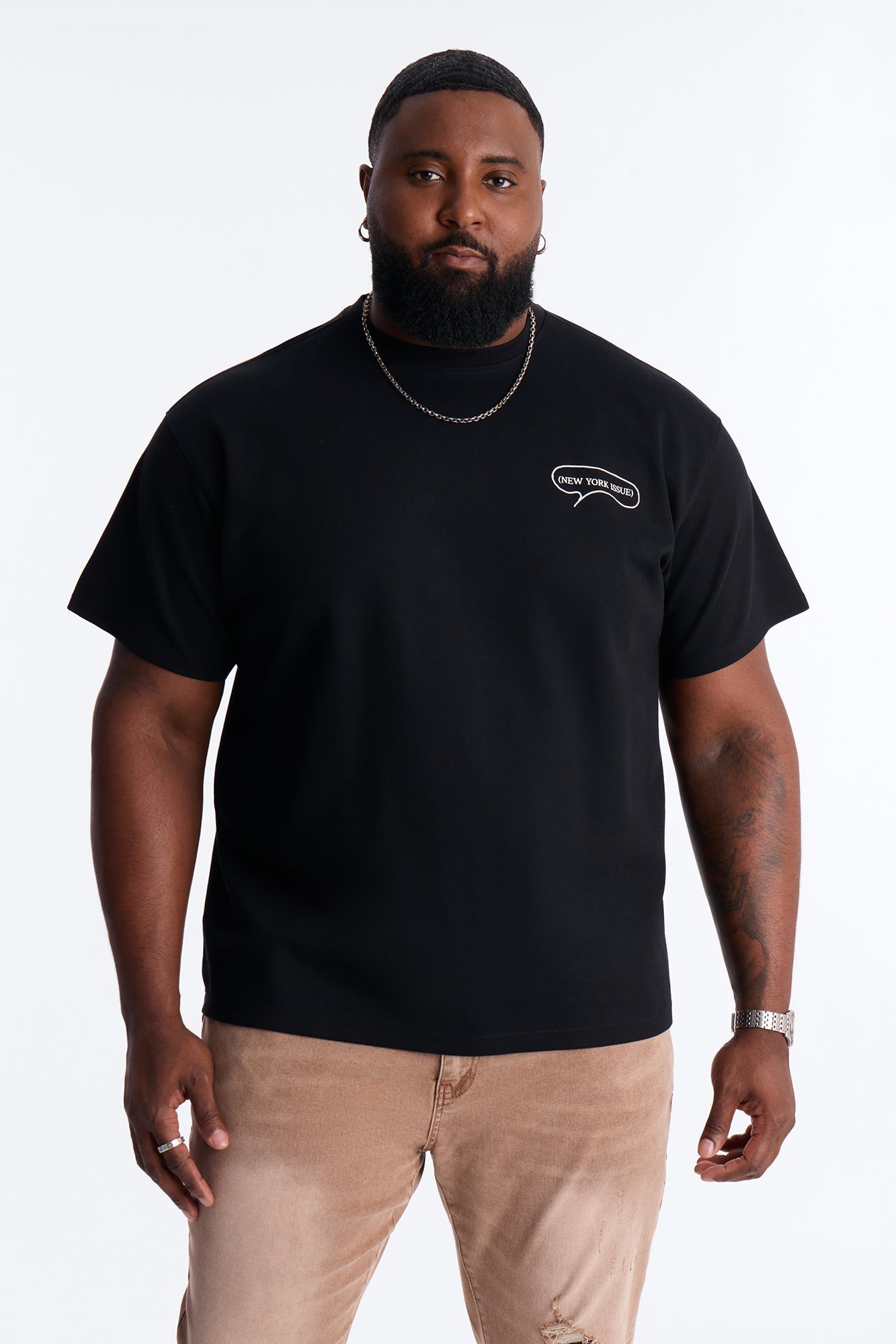 Busy Streets Of NYC Short Sleeve Tee - Black Fashion Nova