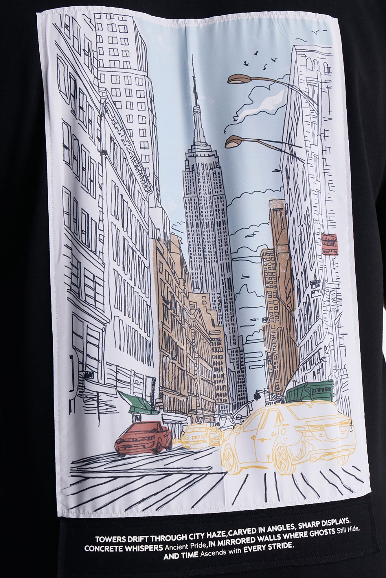Busy Streets Of NYC Short Sleeve Tee - Black Fashion Nova