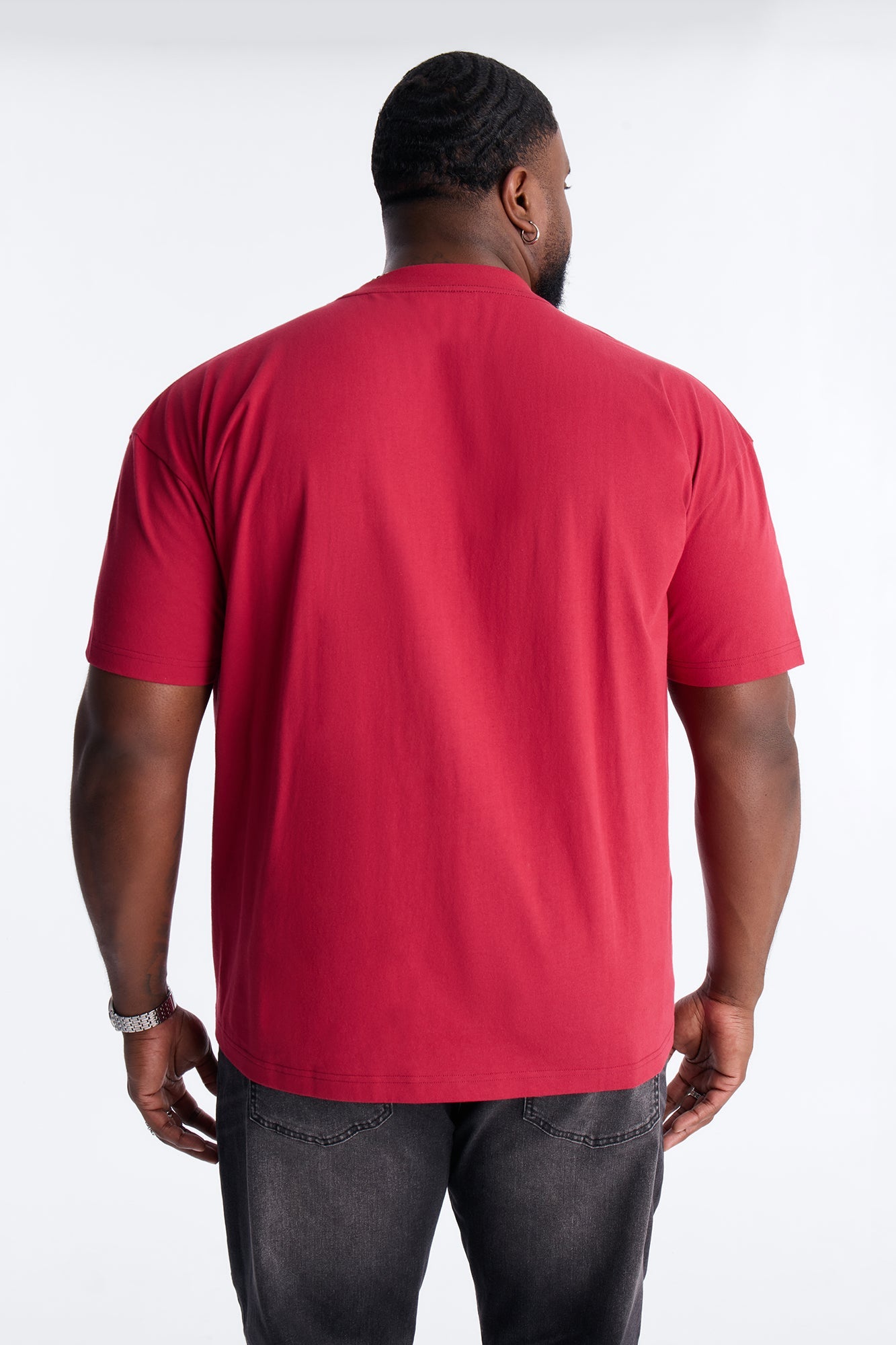 God's Favorite Rhinestones Short Sleeve Tee - Red Fashion Nova