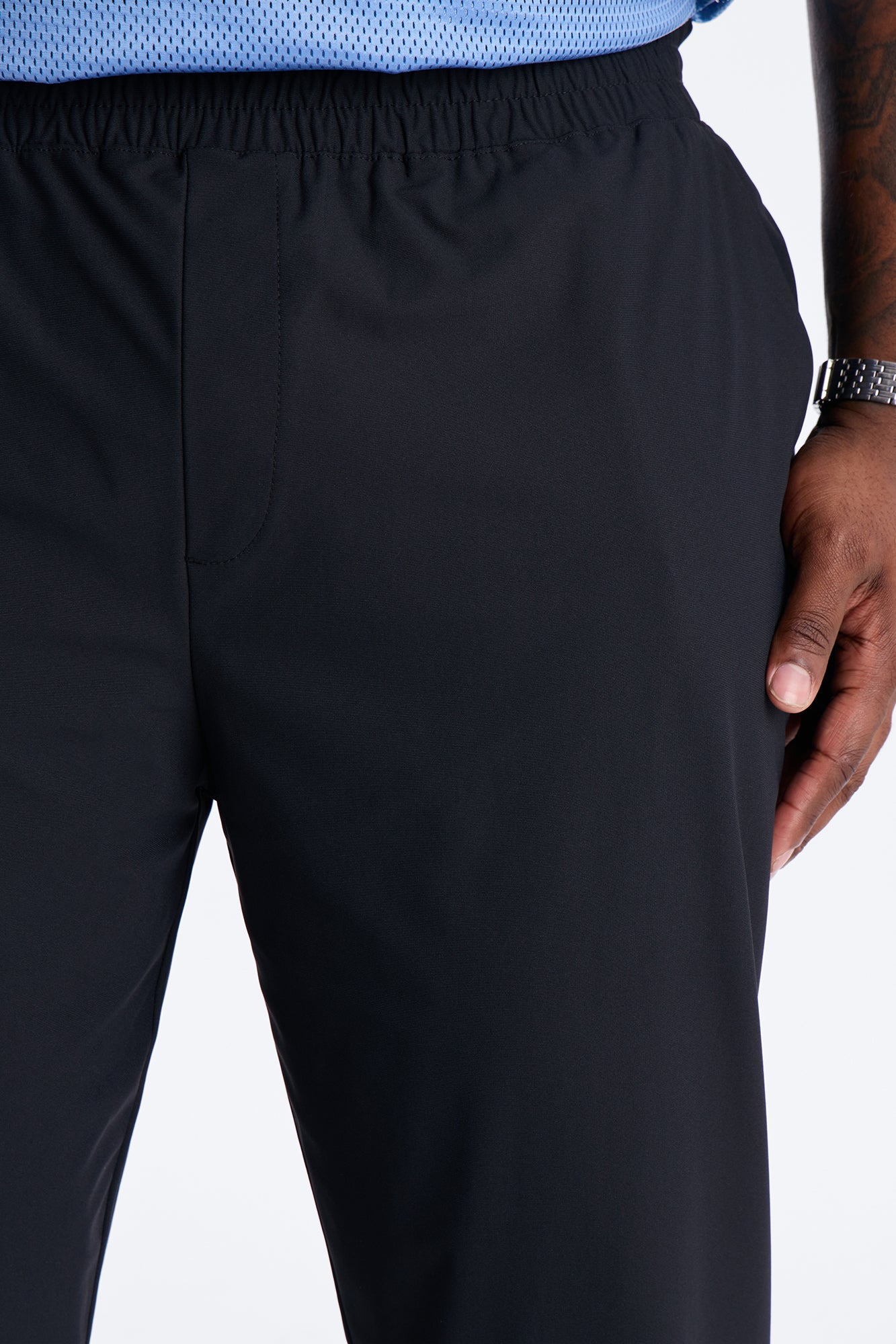 Slim Axis Slit Pant - Black Fashion Nova