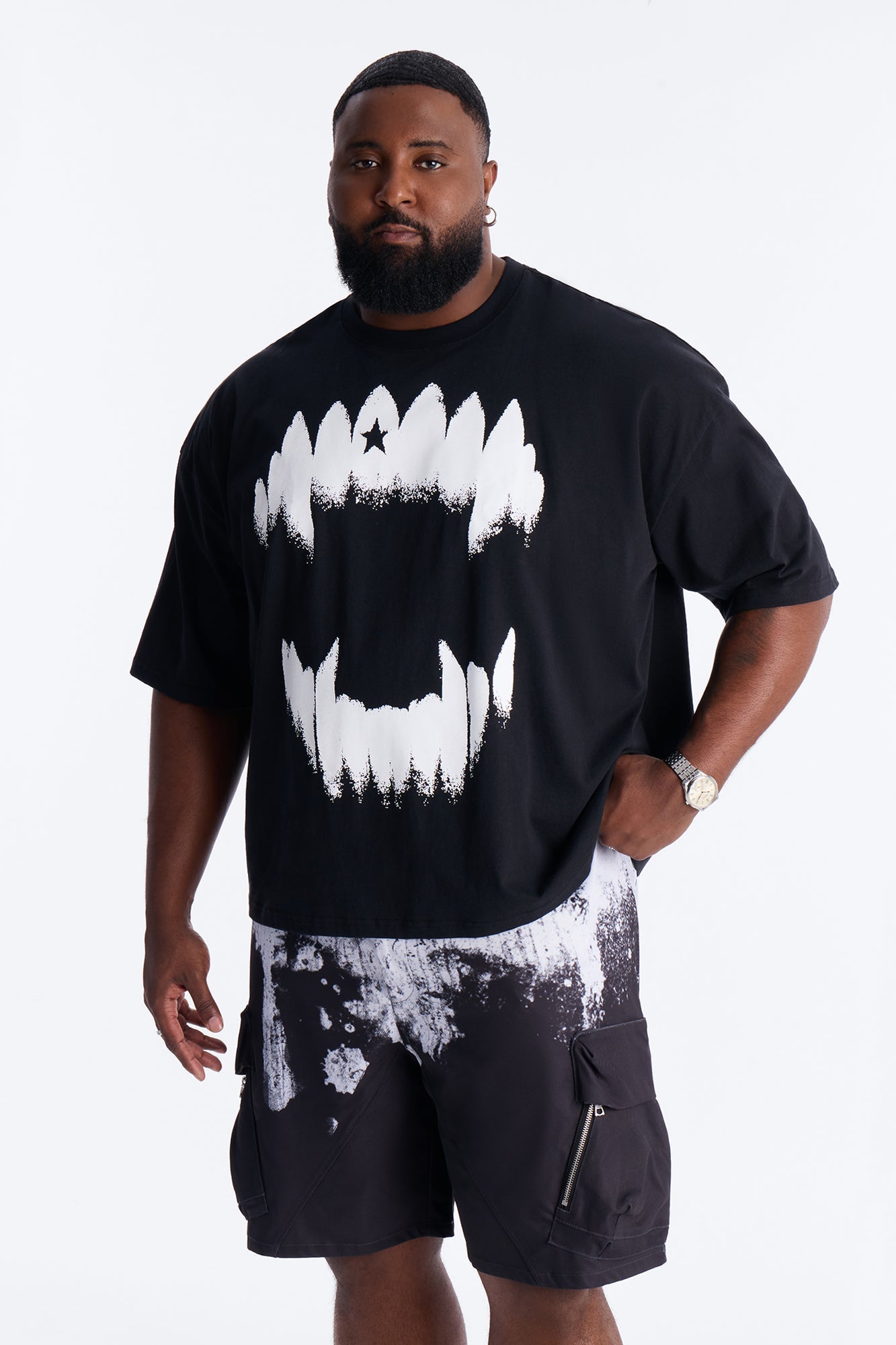 Savage Grill Boxy Short Sleeve Tee - Black Fashion Nova