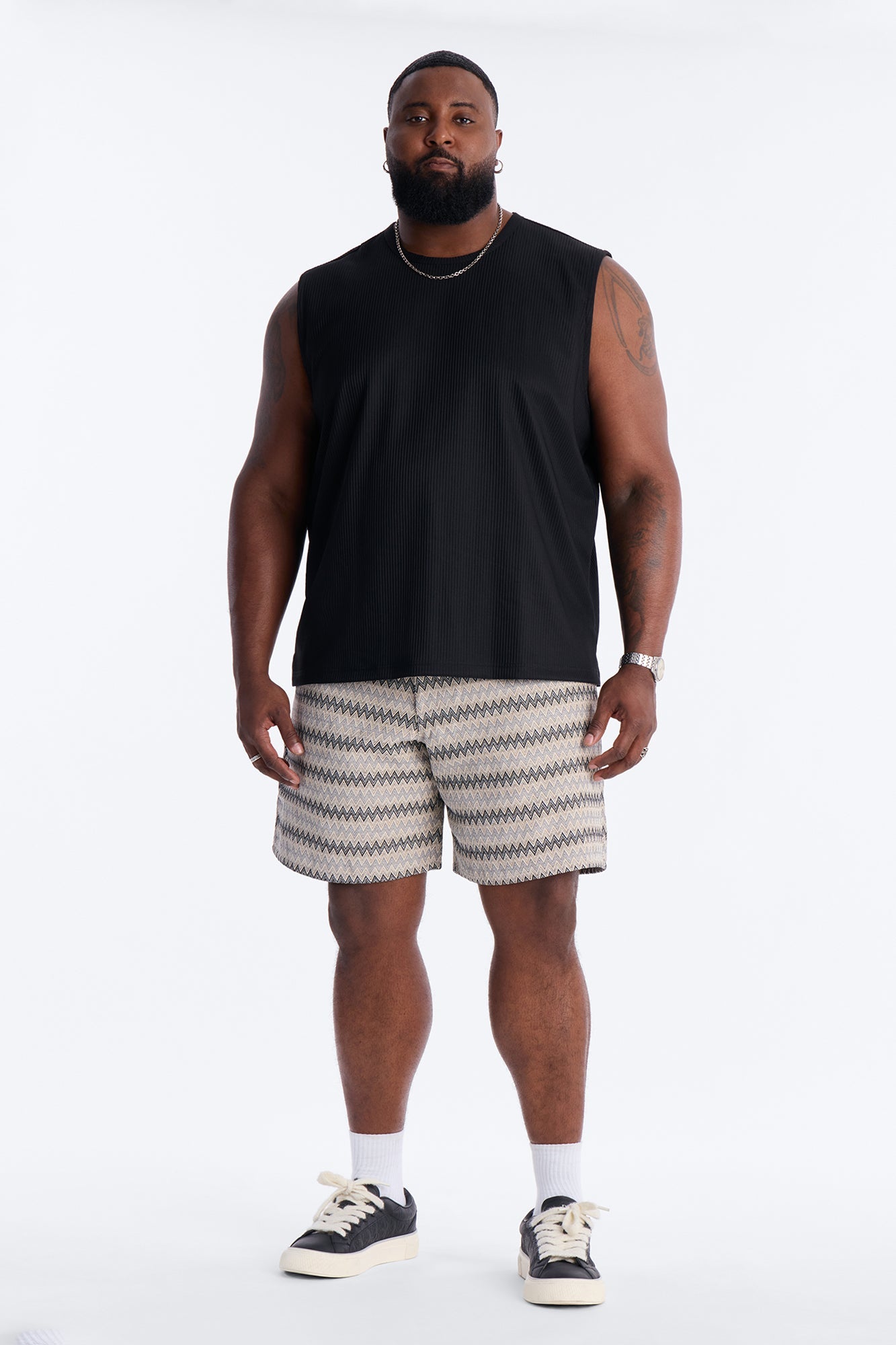 Show Up Muscle Tank - Black Fashion Nova