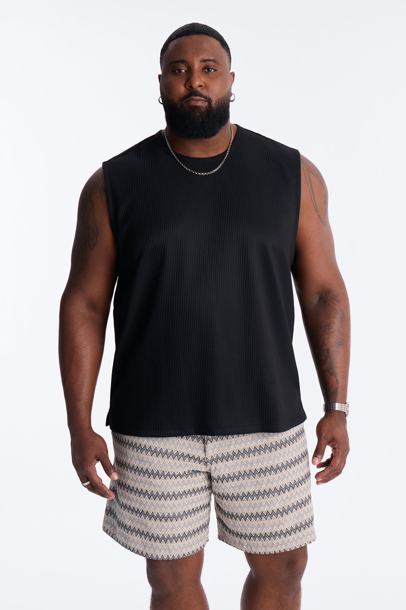 Show Up Muscle Tank - Black Fashion Nova