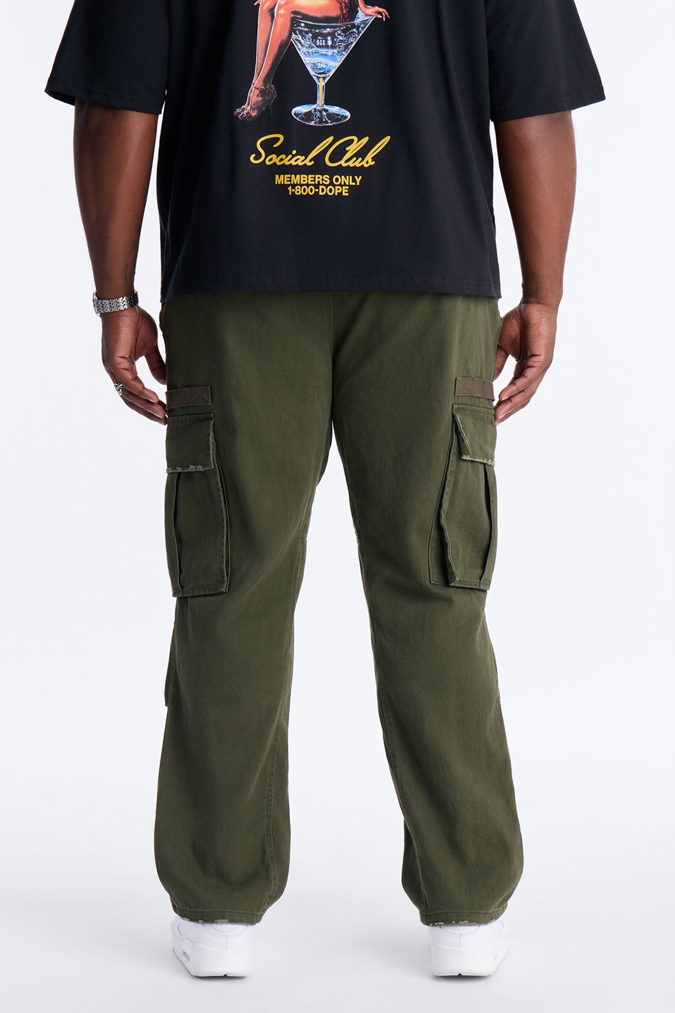 Straight Carter Point Utility Pant - Olive Fashion Nova