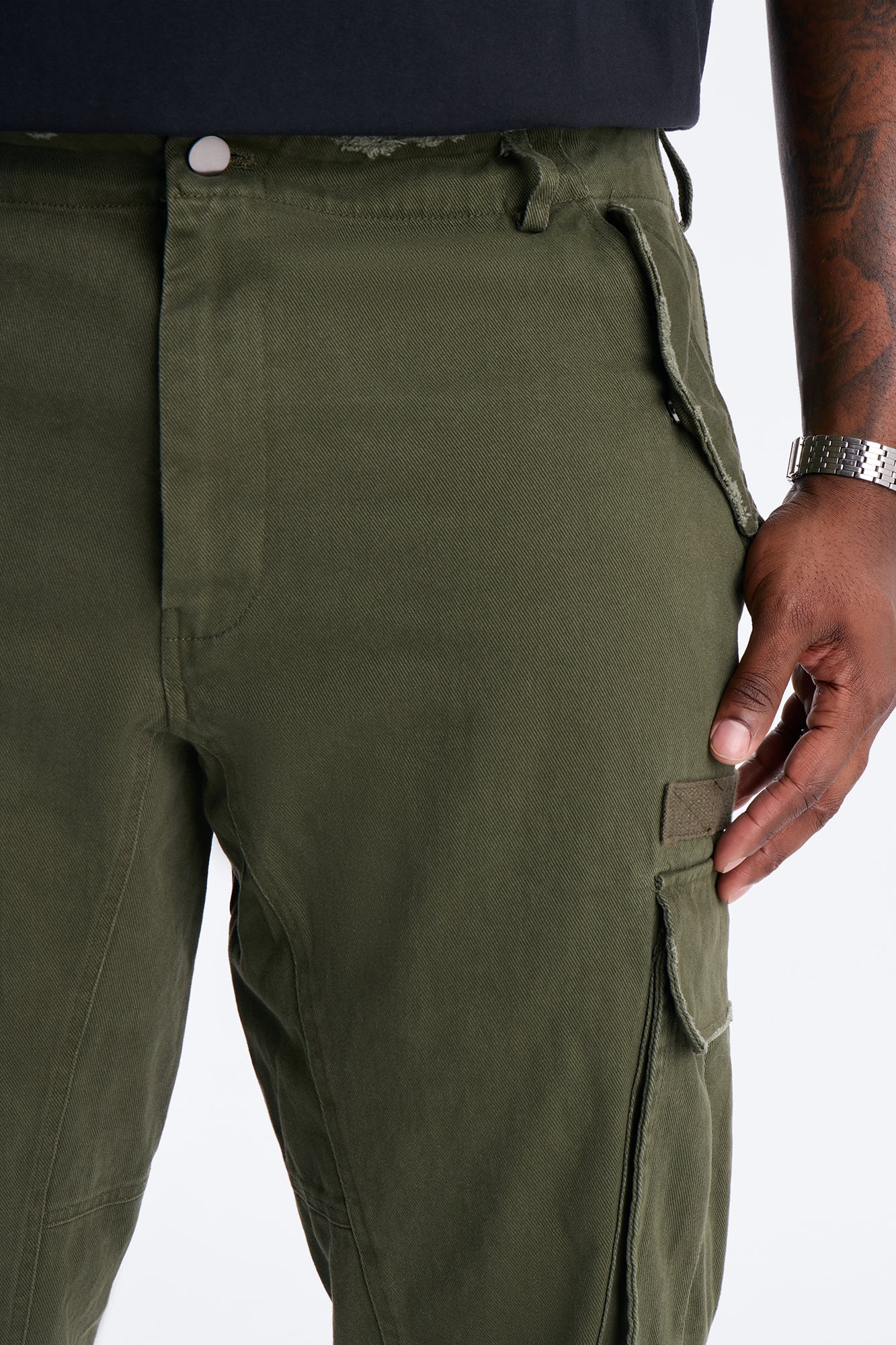Straight Carter Point Utility Pant - Olive Fashion Nova