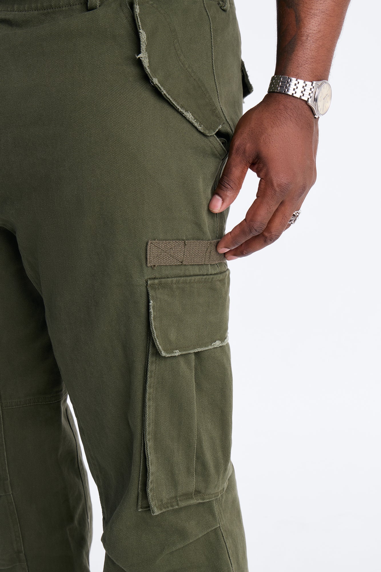 Straight Carter Point Utility Pant - Olive Fashion Nova