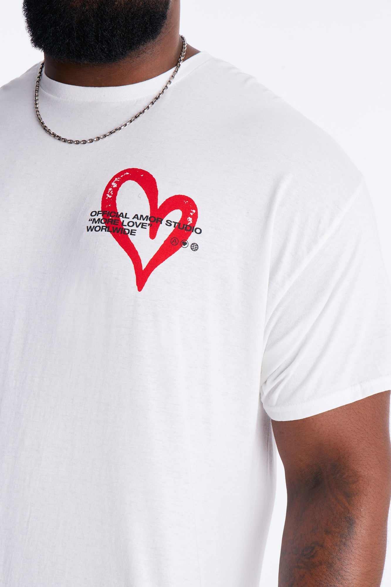Amor Studio Short Sleeve Tee - White Fashion Nova