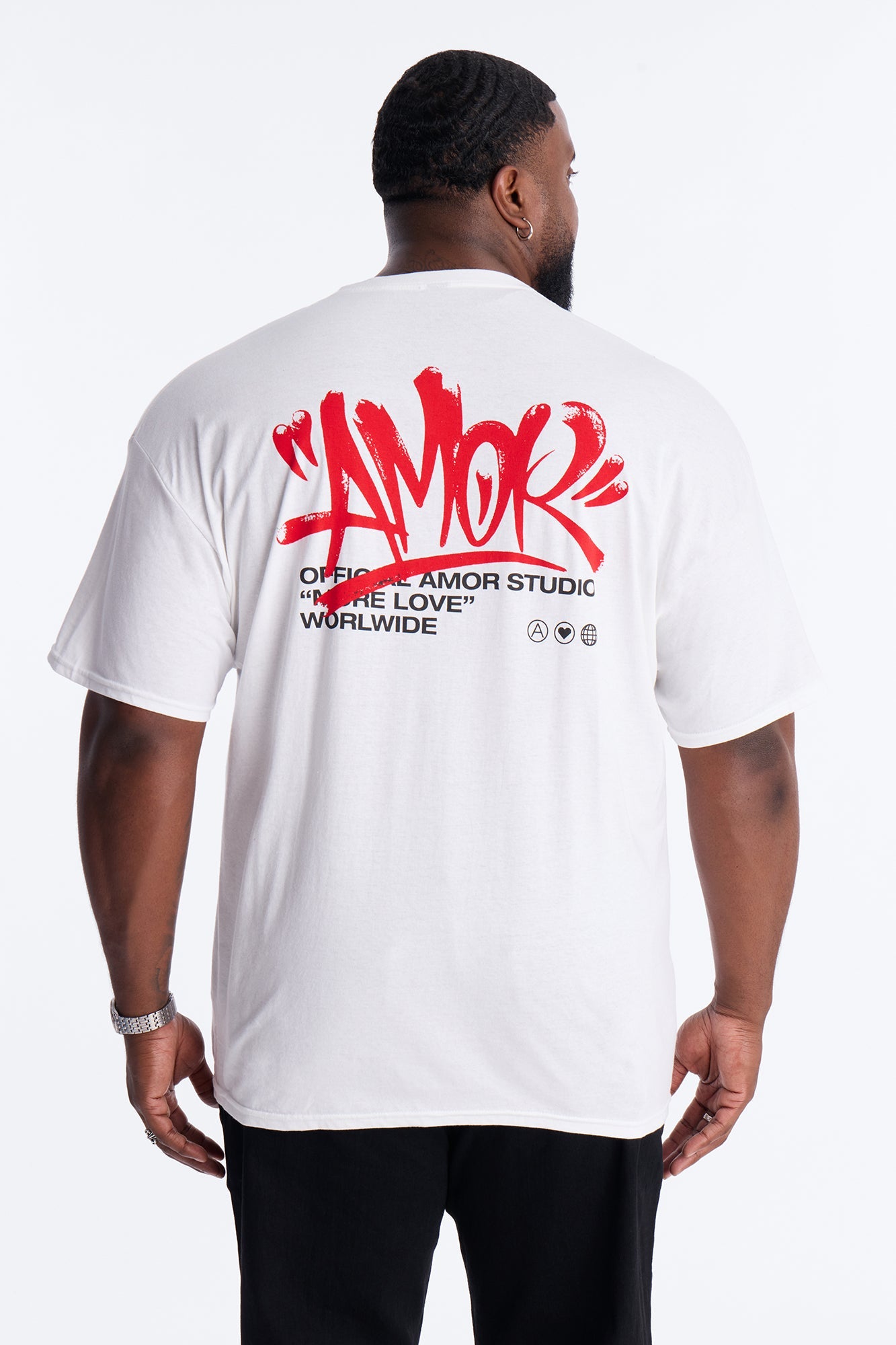 Amor Studio Short Sleeve Tee - White Fashion Nova