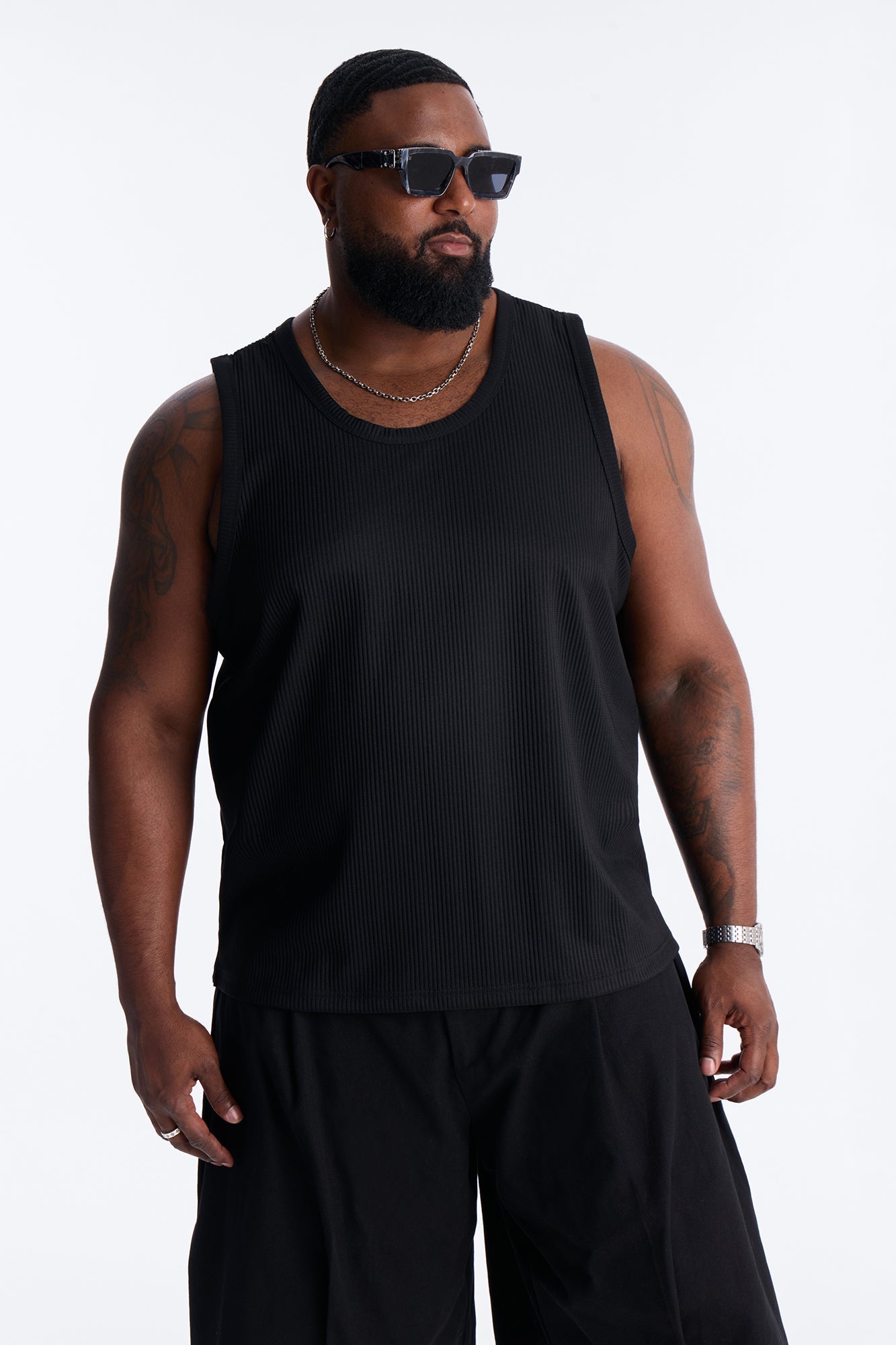 Show Up Tank Top - Black Fashion Nova