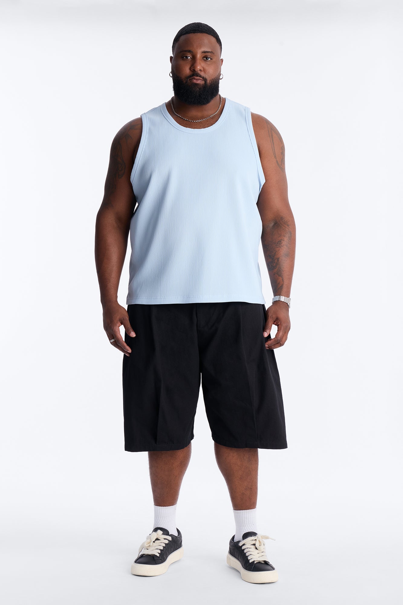 Show Up Tank Top - Light Blue Fashion Nova