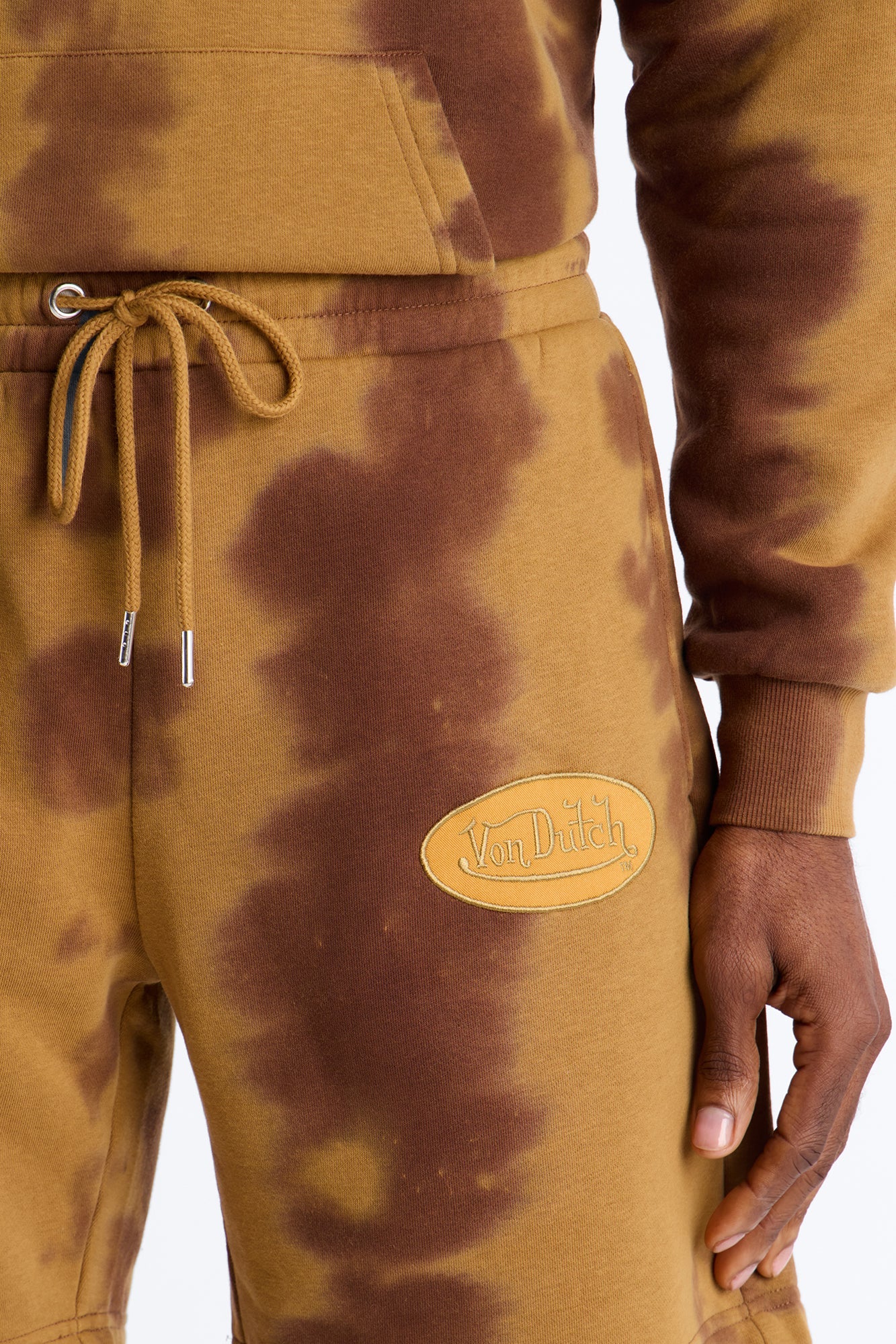 Baggy Von Dutch Ranch Most Wanted Sweatshort - Brown Fashion Nova