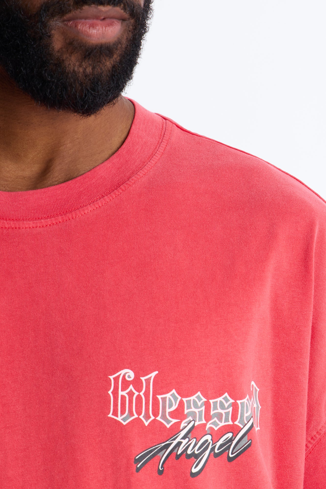 Blessed Angel Oversized Short Sleeve Tee - Red Fashion Nova