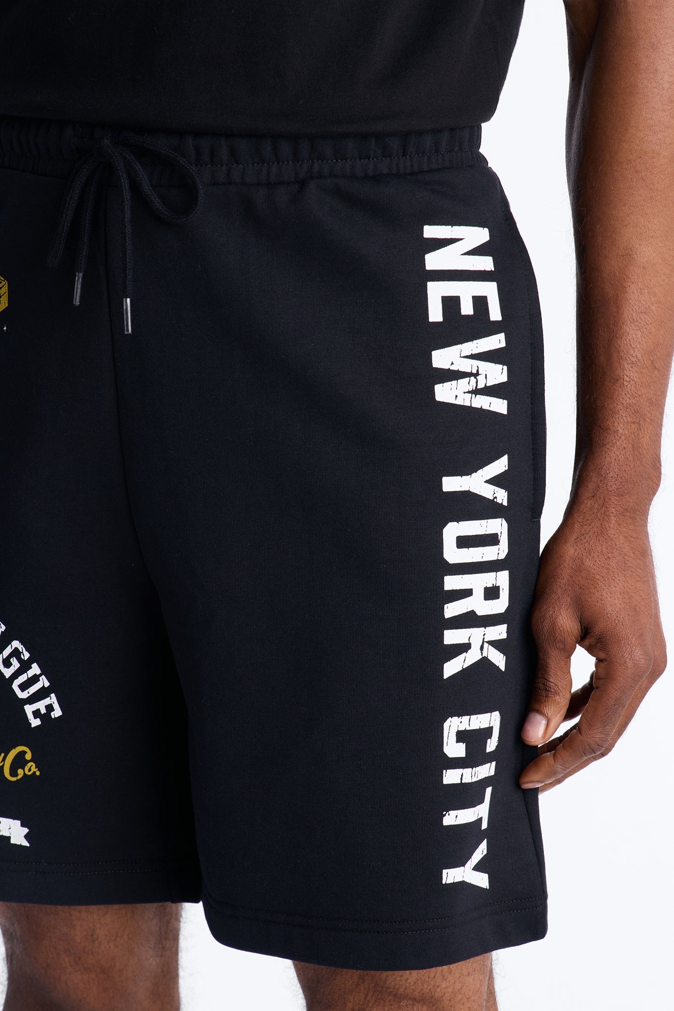 NYC College League Sweatshorts - Black Fashion Nova