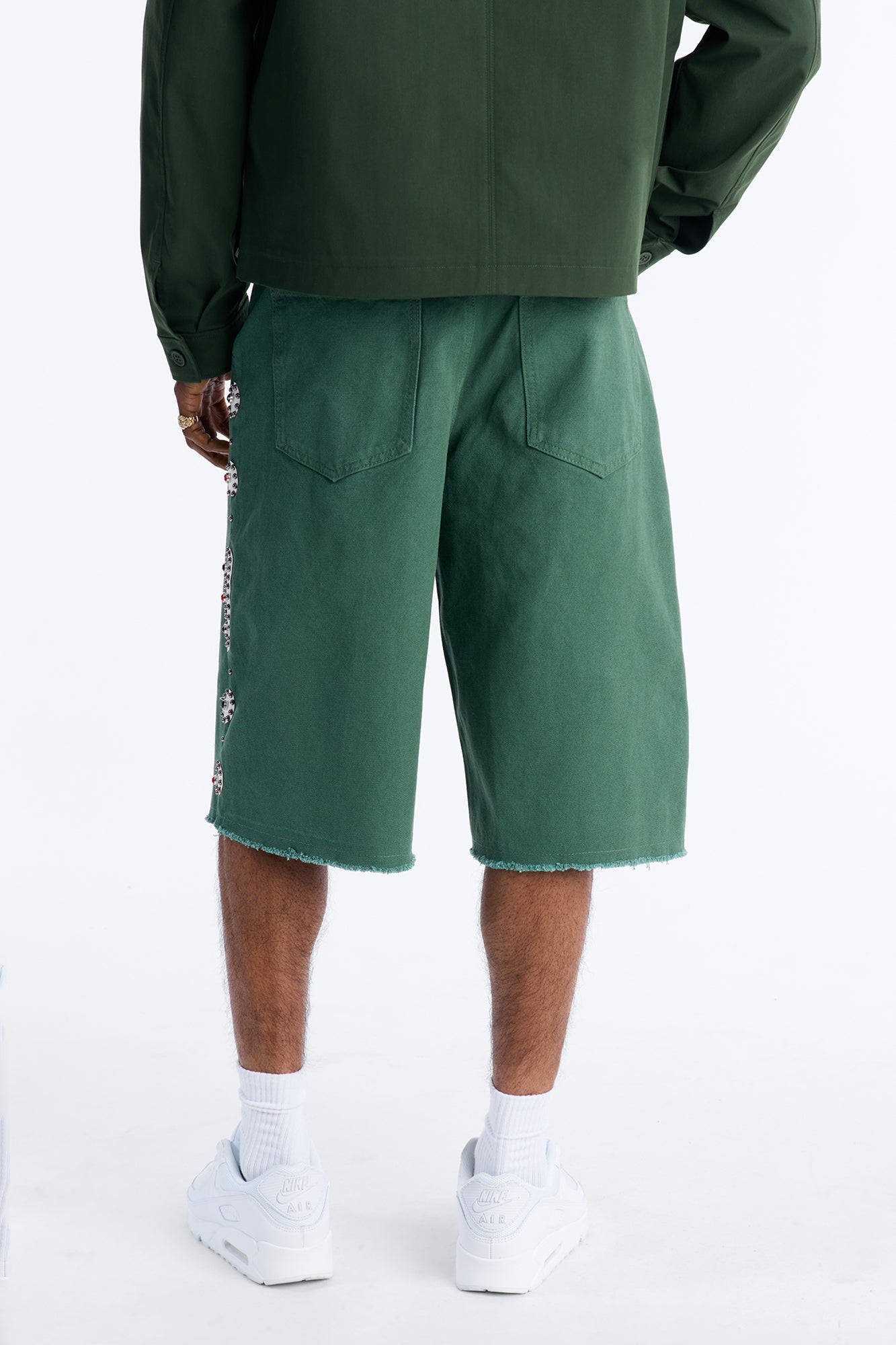 Aspiring Artist Embellished Short - Olive Fashion Nova