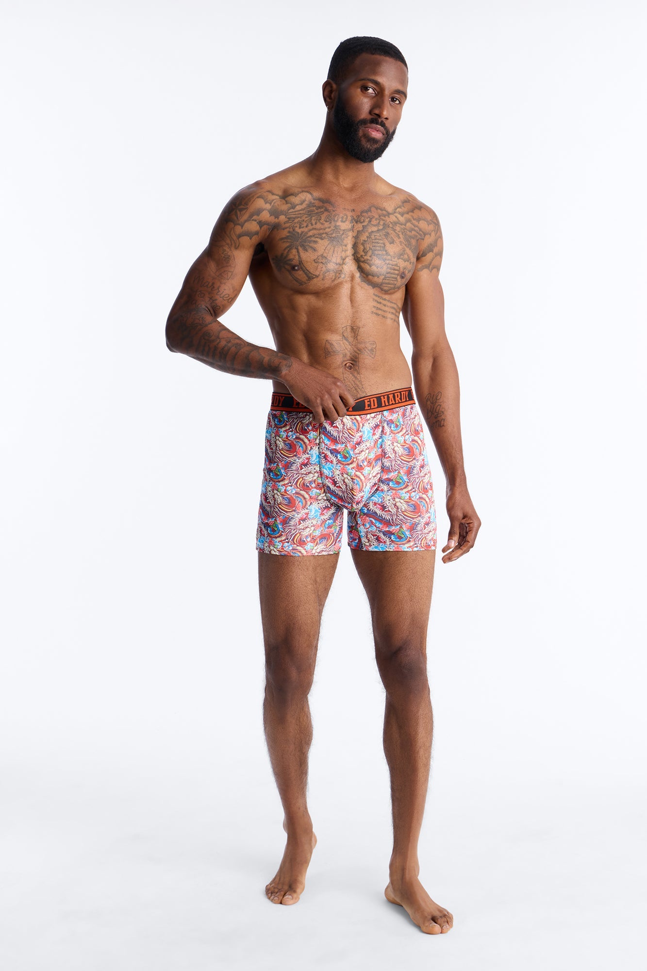 Inferno Scales Ed Hardy 2 Pack Cartoon Boxer Briefs - Multi Color Fashion Nova