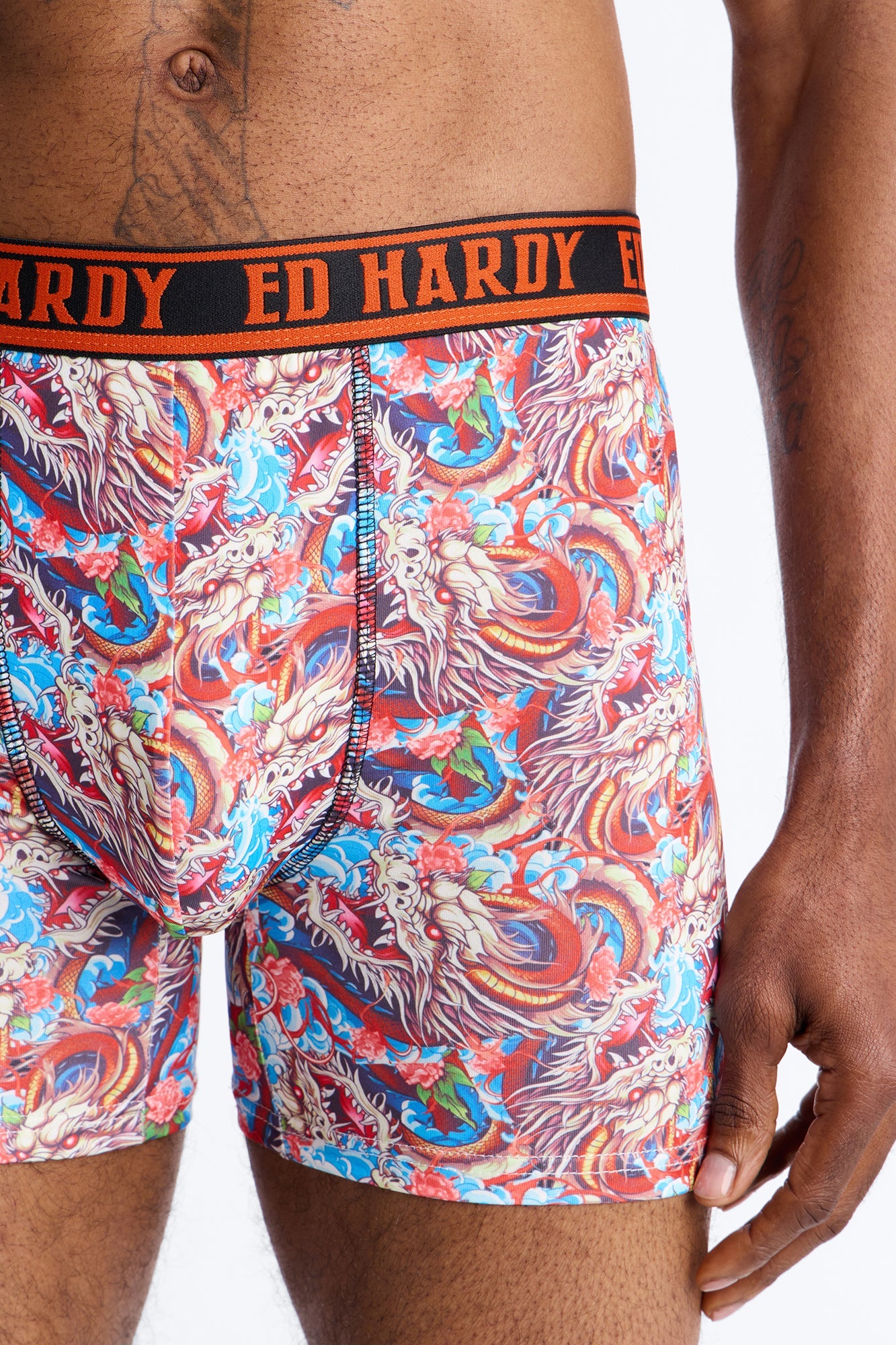 Inferno Scales Ed Hardy 2 Pack Cartoon Boxer Briefs - Multi Color Fashion Nova