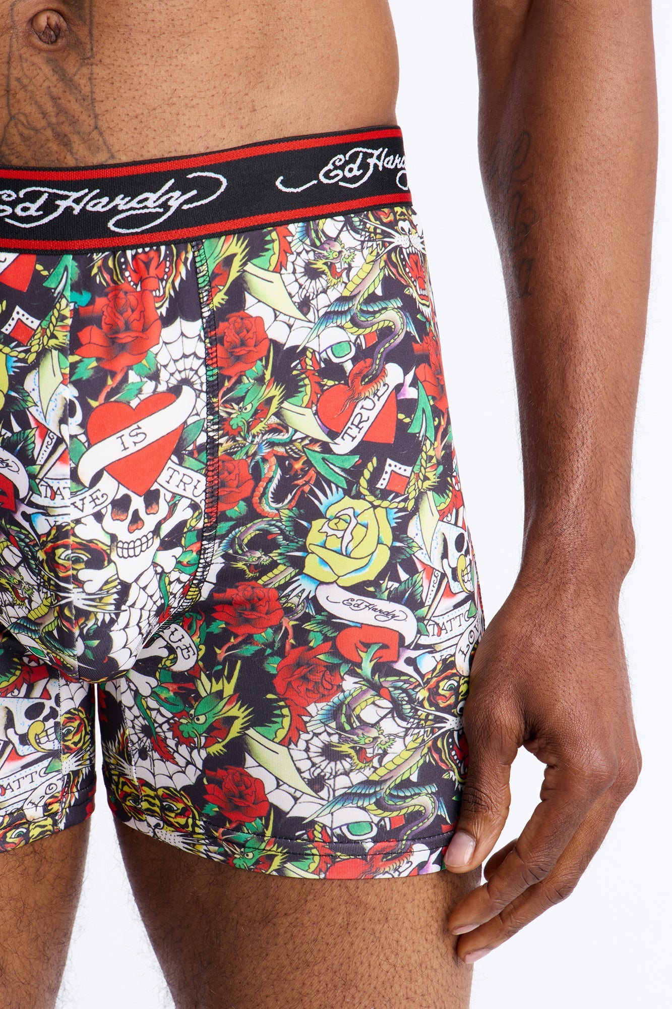 Ink Legends Ed Hardy 2 Pack Performance Boxer Briefs - Multi Color Fashion Nova