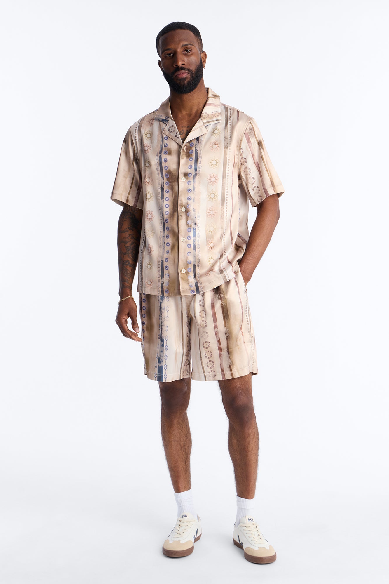 Rosewood Cuban Collar Button Up Shirt - Brown Fashion Nova