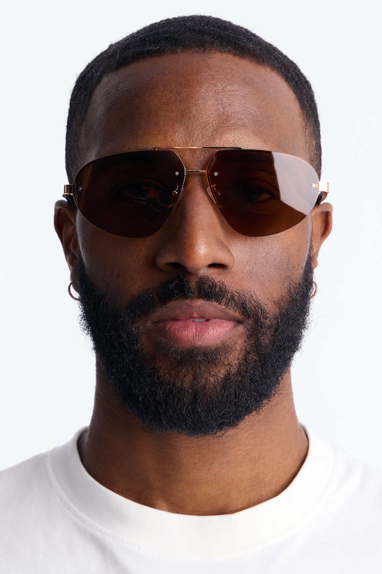 High End Aviator Sunglasses - Brown Fashion Nova
