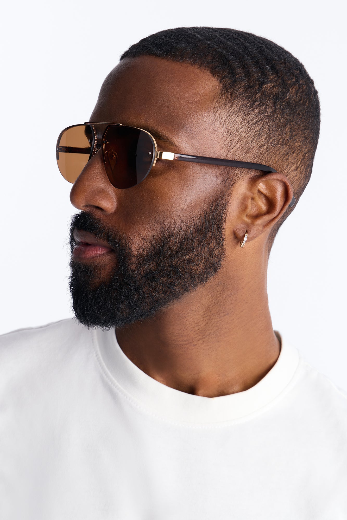 High End Aviator Sunglasses - Brown Fashion Nova