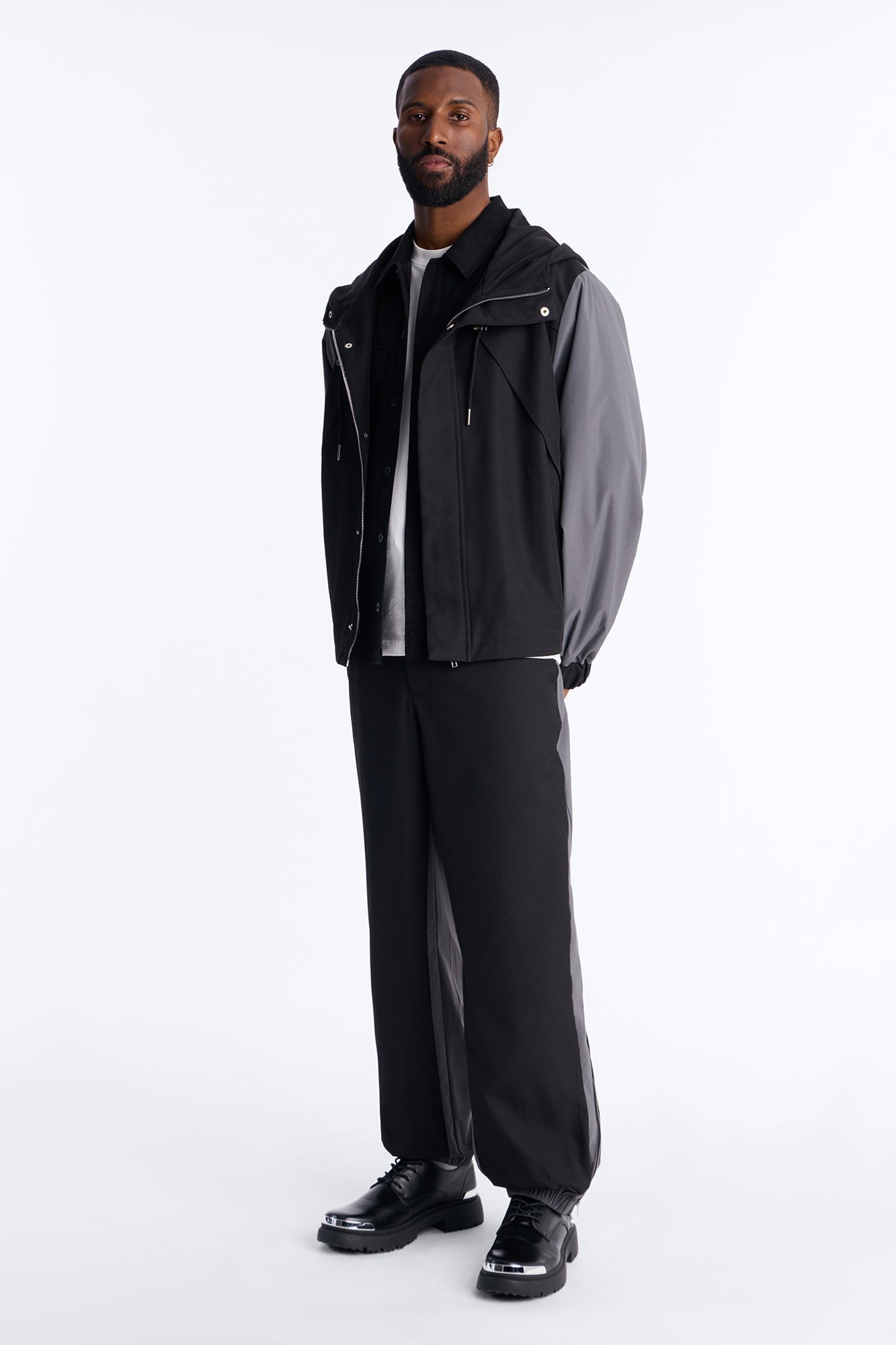 Straight Montalvo Mixed Worlds Trouser - Black Fashion Nova