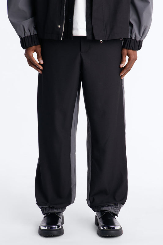 Straight Montalvo Mixed Worlds Trouser - Black Fashion Nova