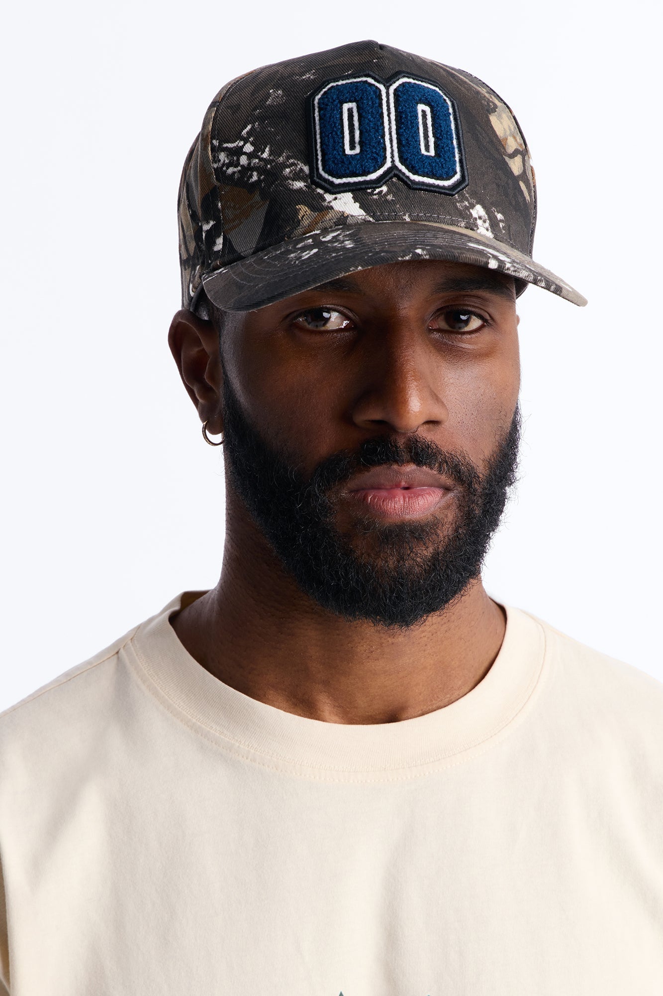 Varsity Patch Structured Snapback Hat - Camouflage Fashion Nova
