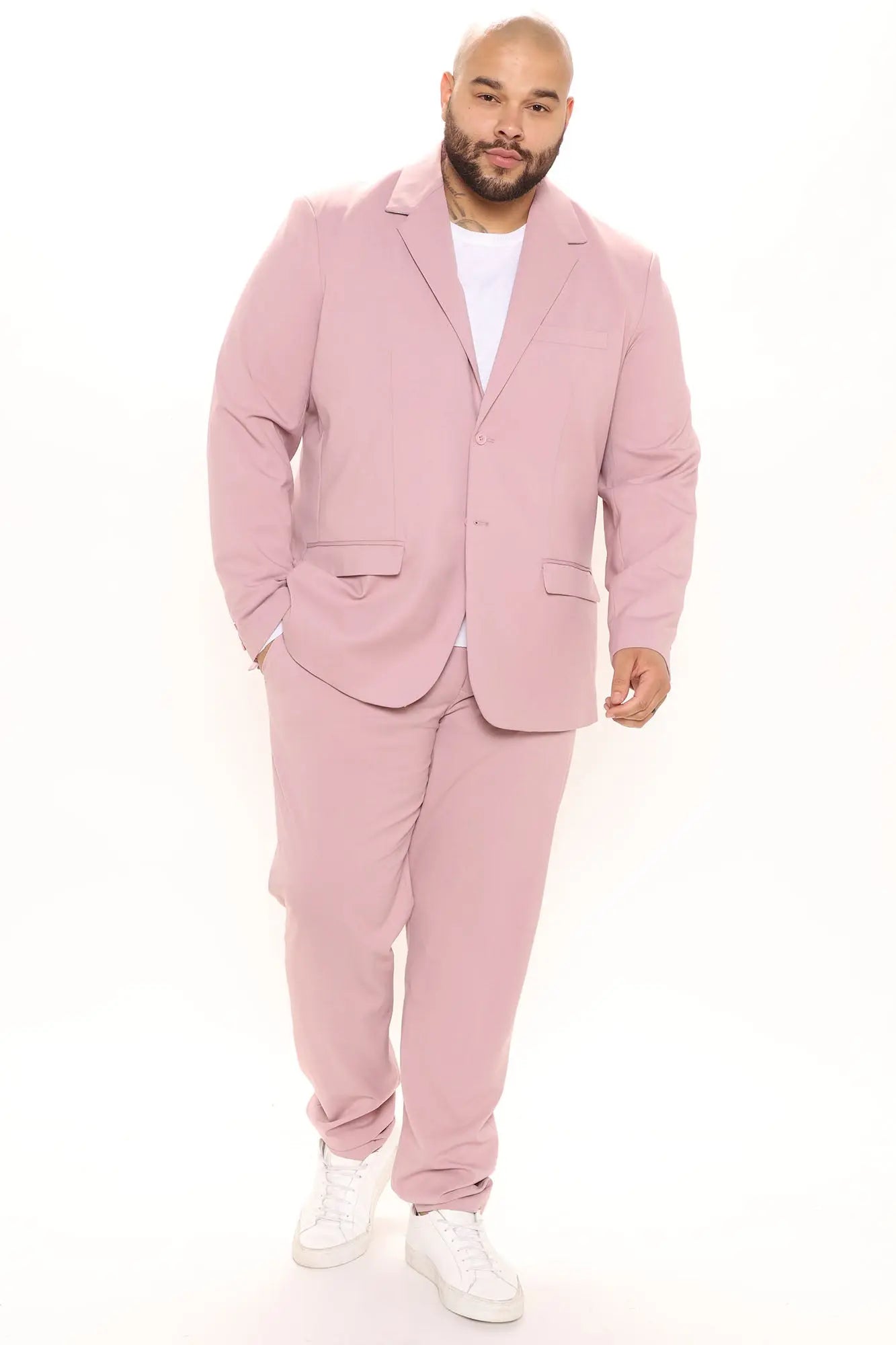 The Modern Stretch Suit Jacket - Mauve Fashion Nova