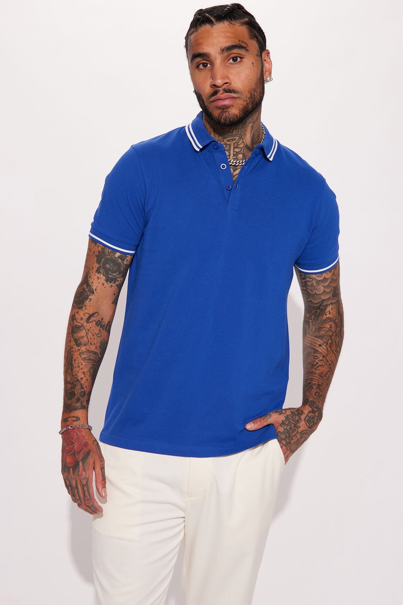 Wilson Short Sleeve Polo - Royal Blue Fashion Nova