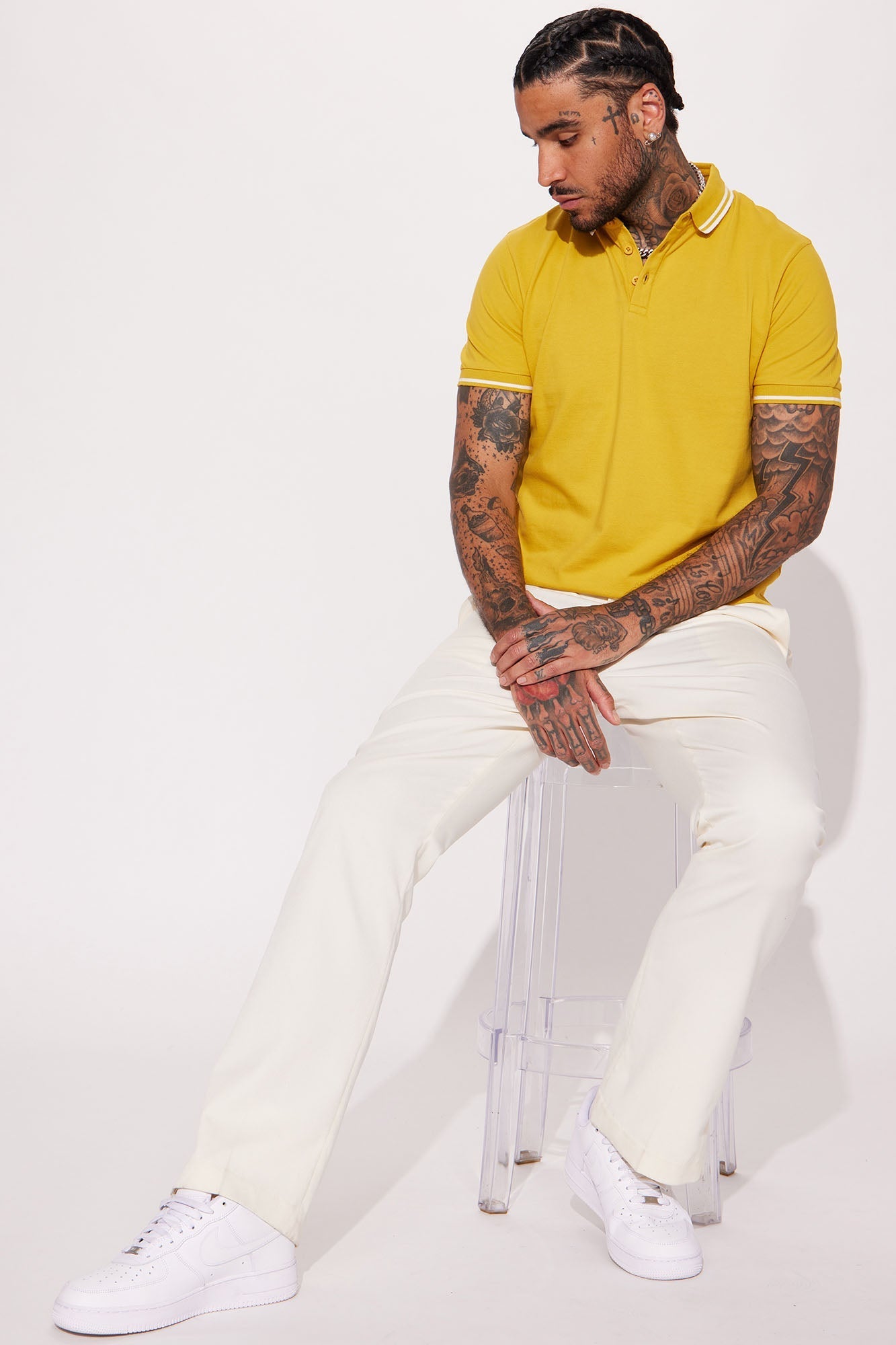 Wilson Short Sleeve Polo - Mustard Fashion Nova