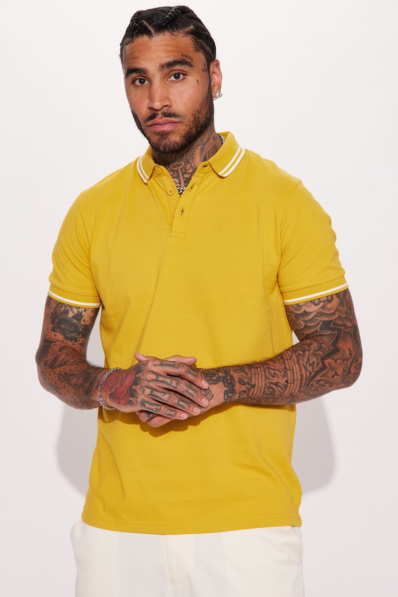 Wilson Short Sleeve Polo - Mustard Fashion Nova