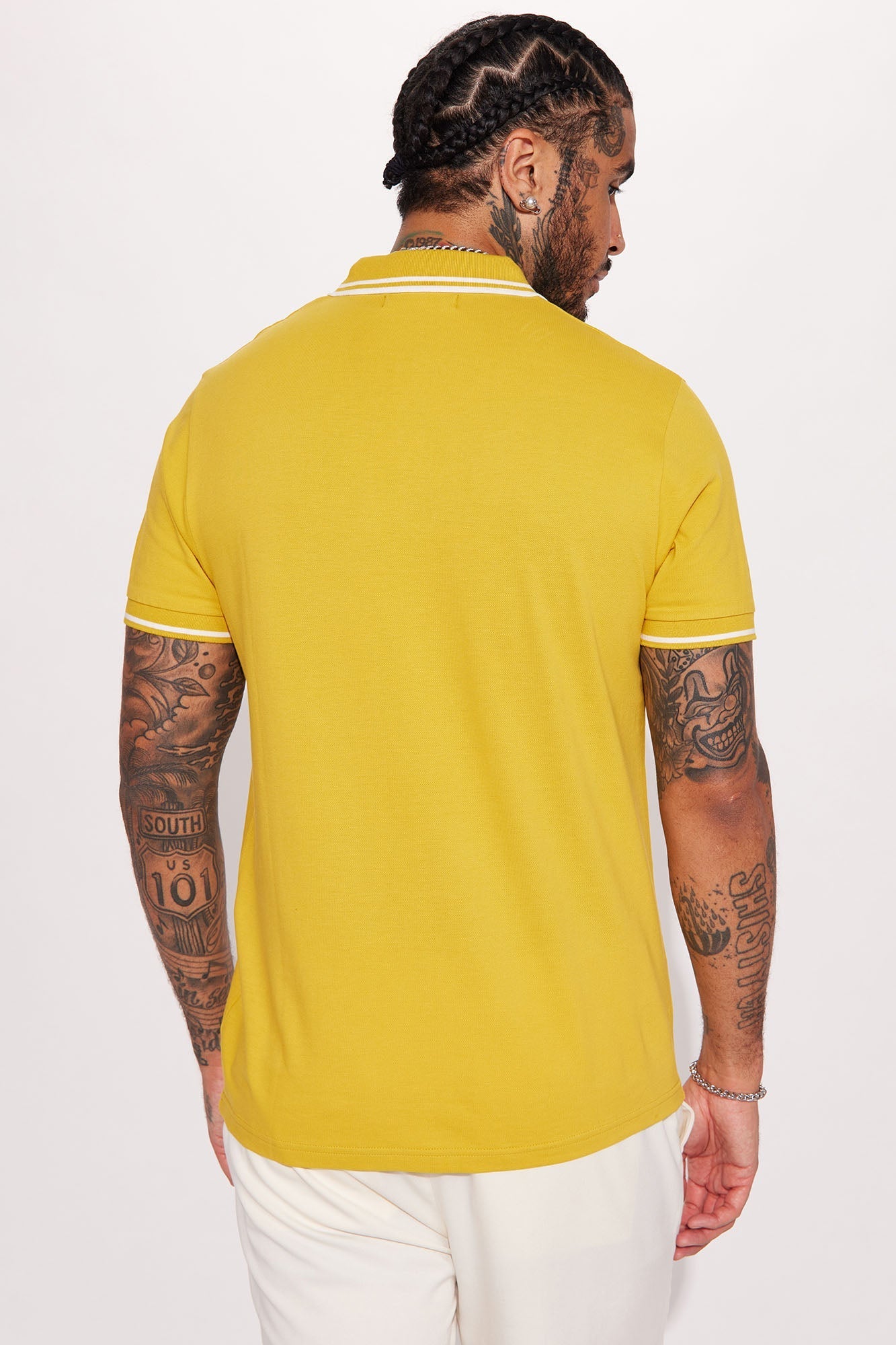 Wilson Short Sleeve Polo - Mustard Fashion Nova