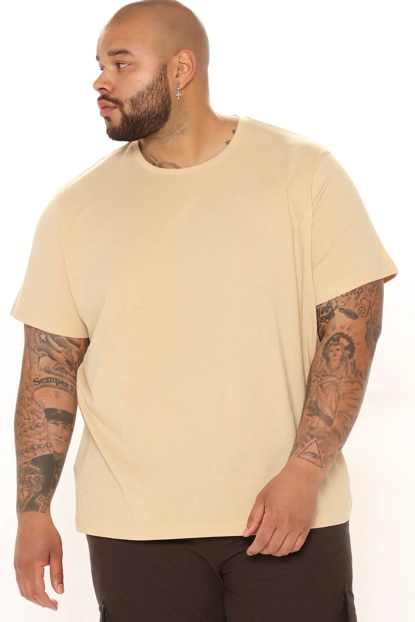 Classic Lightweight Tee - Tan Fashion Nova