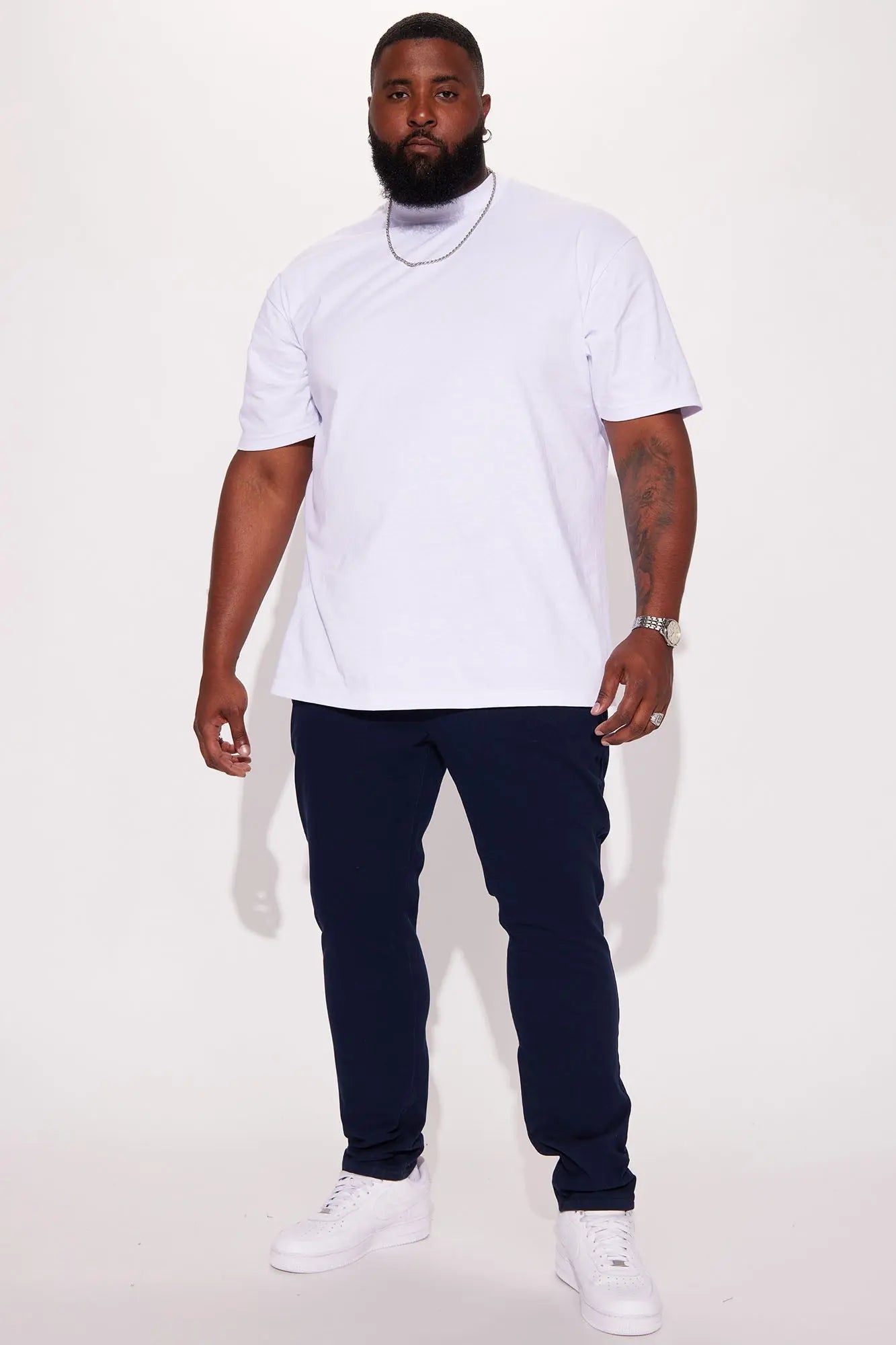 Mac Chino Skinny 5 Pocket Pants - Navy Fashion Nova